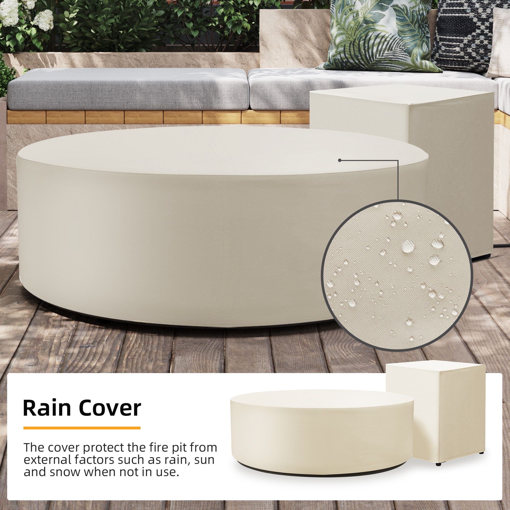 UPHA PL-42TPYX-WH-K Outdoor-Gas-Firepits - View #10