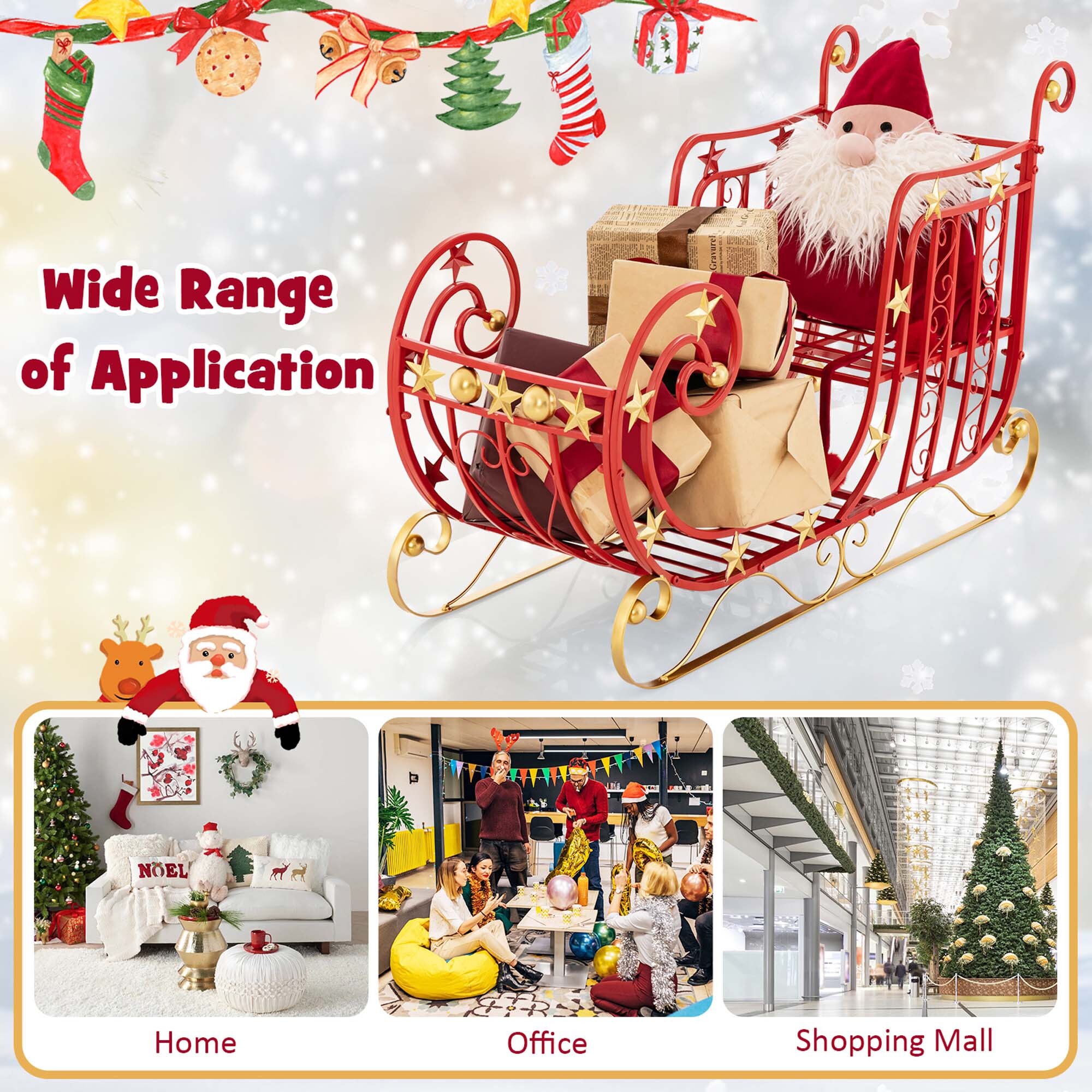 Costway LWS00792 Table-Christmas-Decorations - View #3