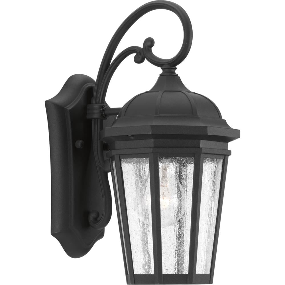 Progress Lighting P560014-031 Verdae 1 -Light 13.25-in H Black Hardwired Outdoor Wall Light