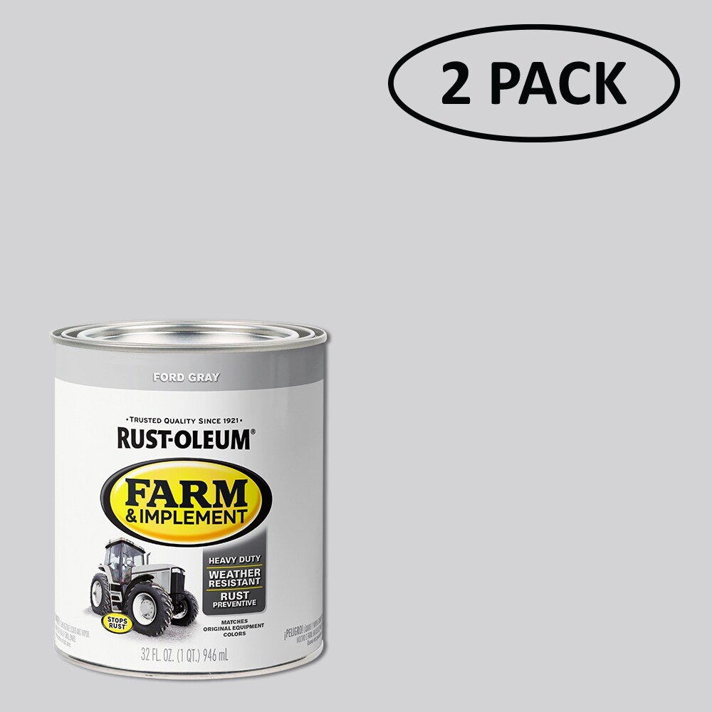 Rust-Oleum 280154SOS Specialty Gloss Ford Gray Interior/Exterior Oil-based Industrial Enamel Paint ( 1-quart )