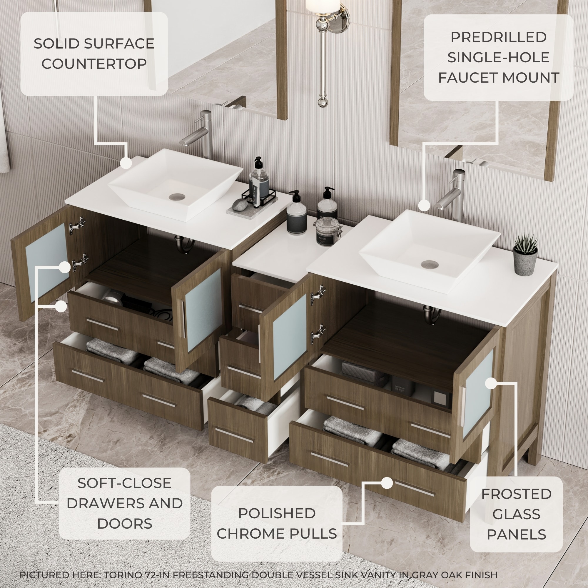 Fresca FVN62-123012WH-VSL Bath-Vanity-Combo - View #8