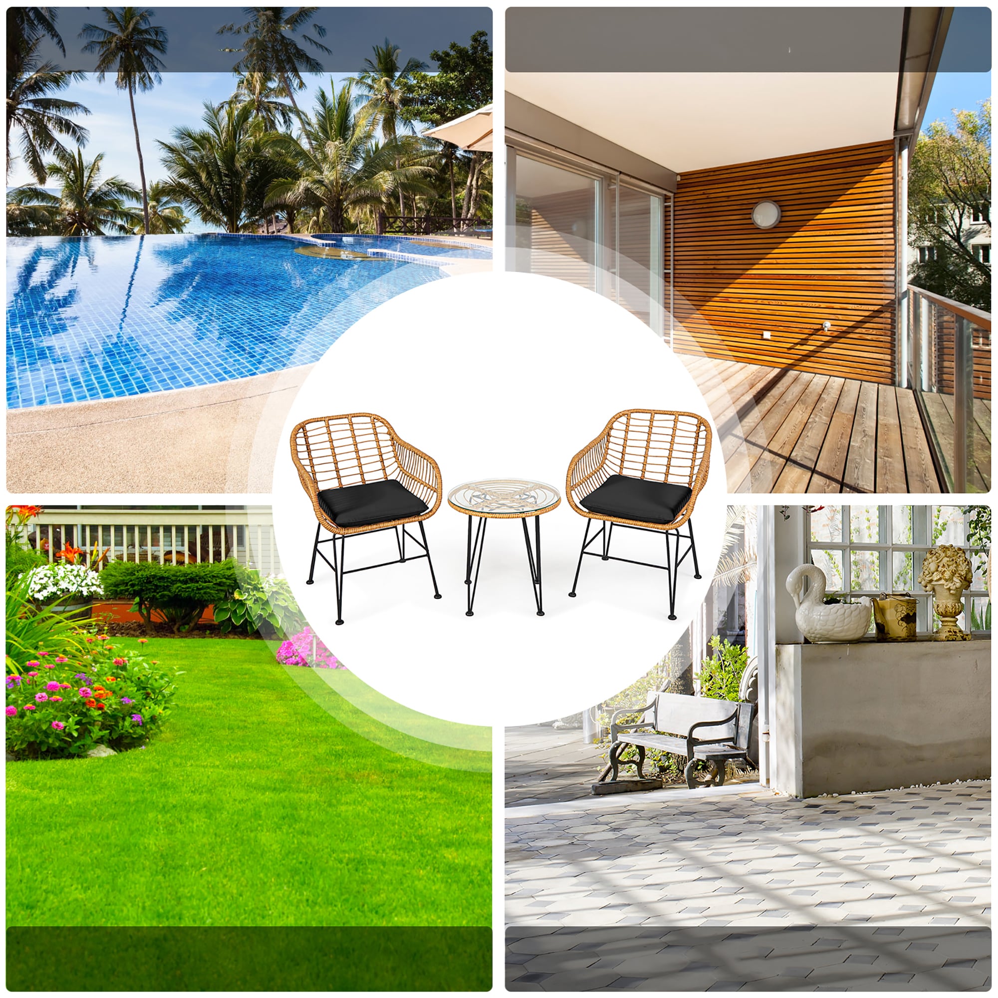 Costway OP70839DK Patio-Conversation-Sets - View #5