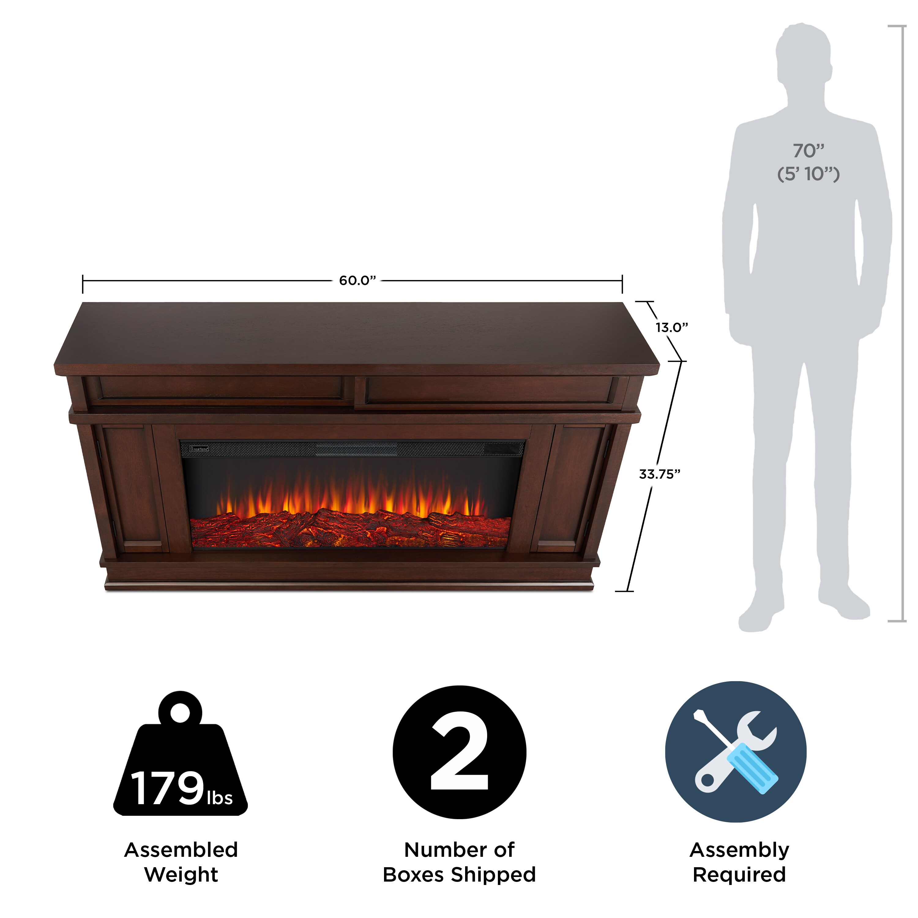 Real Flame 4020E-DW Electric-Fireplaces - View #10