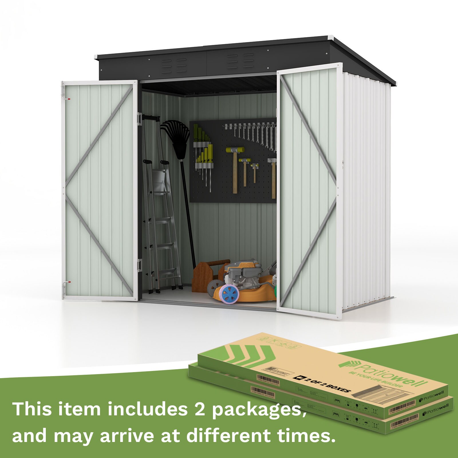 Patiowell WES-PS23-0230A-2 Metal-Storage-Buildings-Sheds - View #7