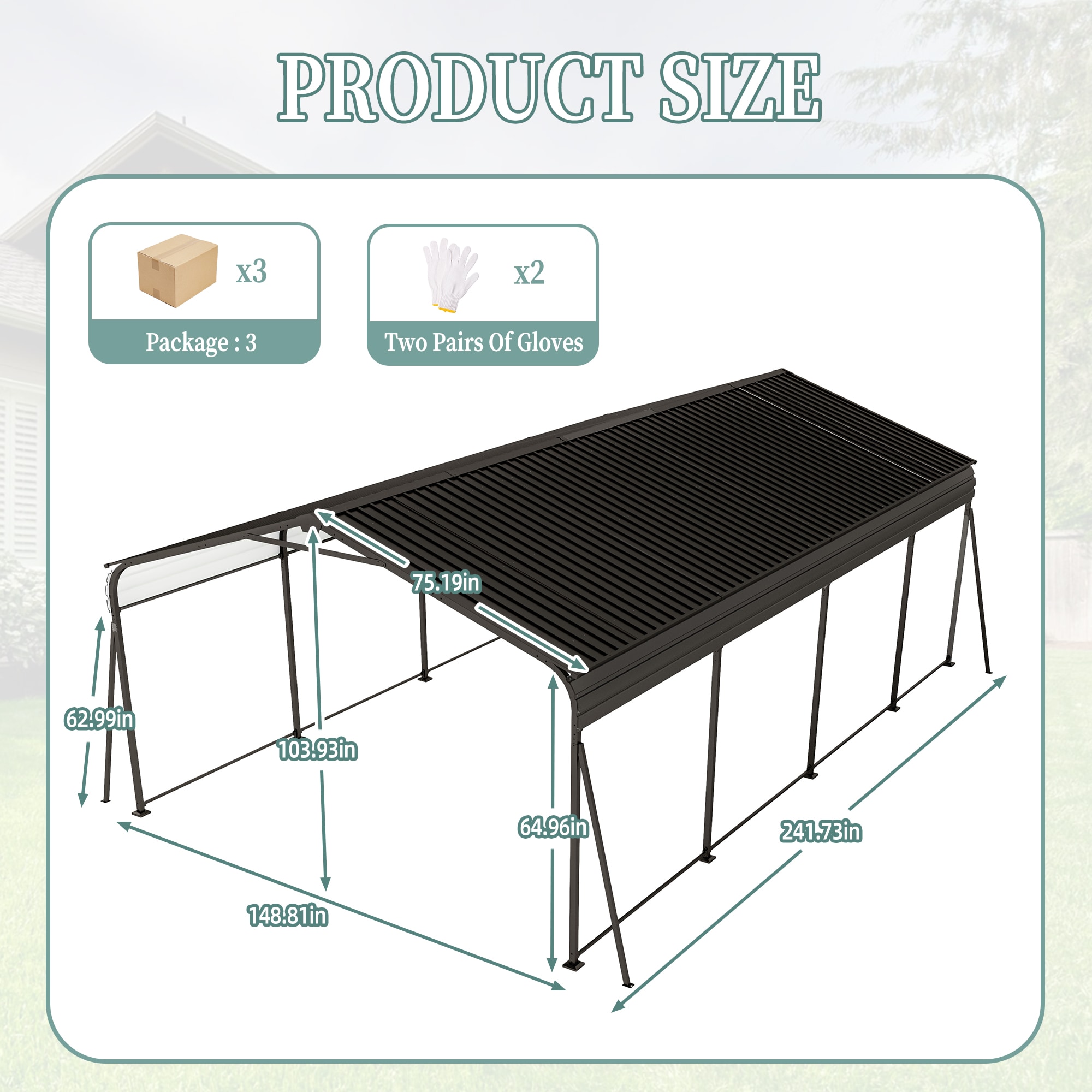 Mondawe MO-CP-00018 Carport-Covers - View #7