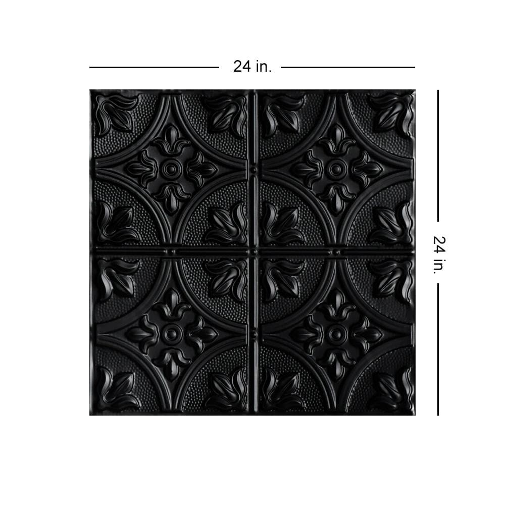 From Plain to Beautiful in Hours SKPC309-BK-24X24-D12 Ceiling-Tile - View #3