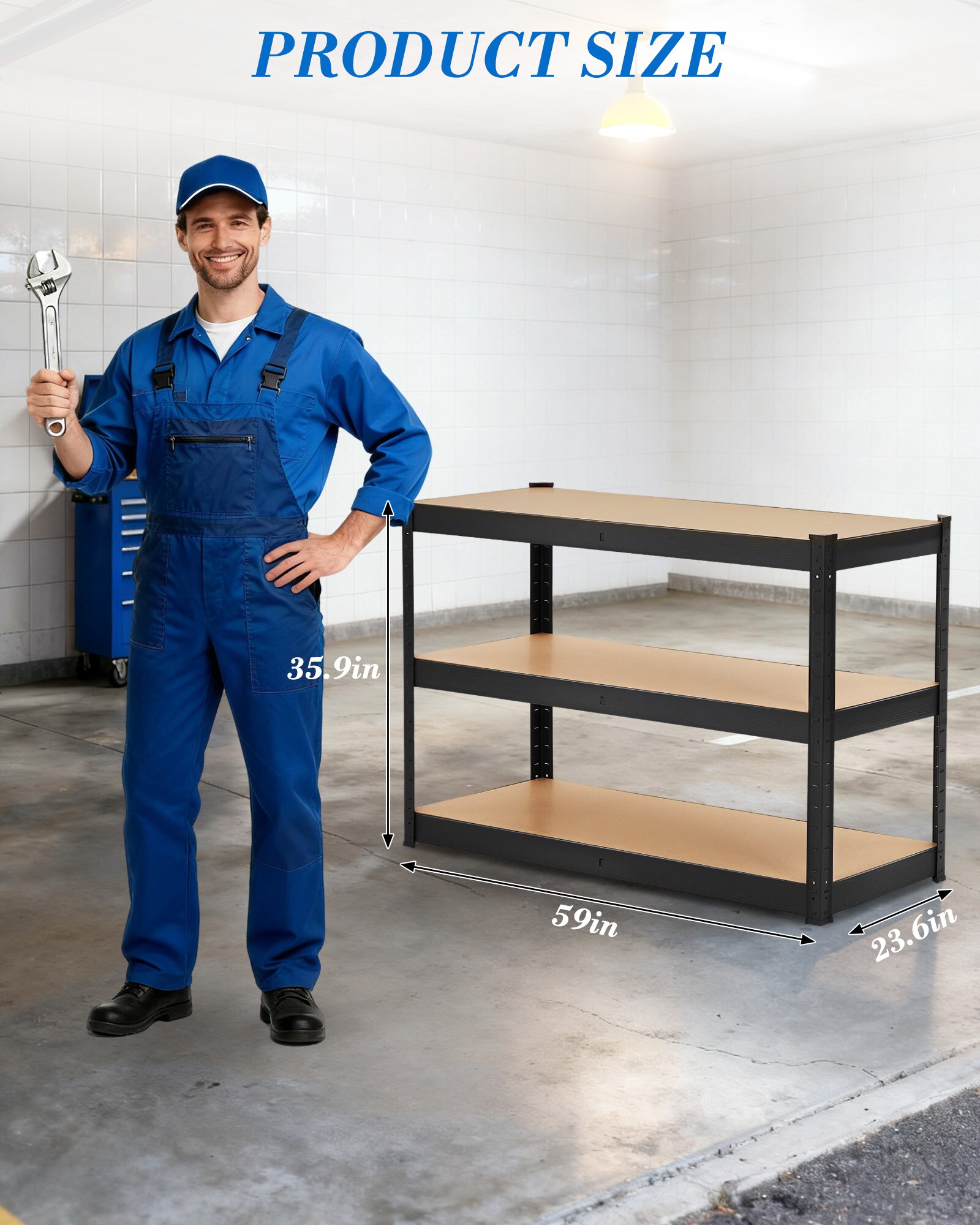 GarveeLife FLYPHK3648SJPT Free-Standing-Shelving - View #8