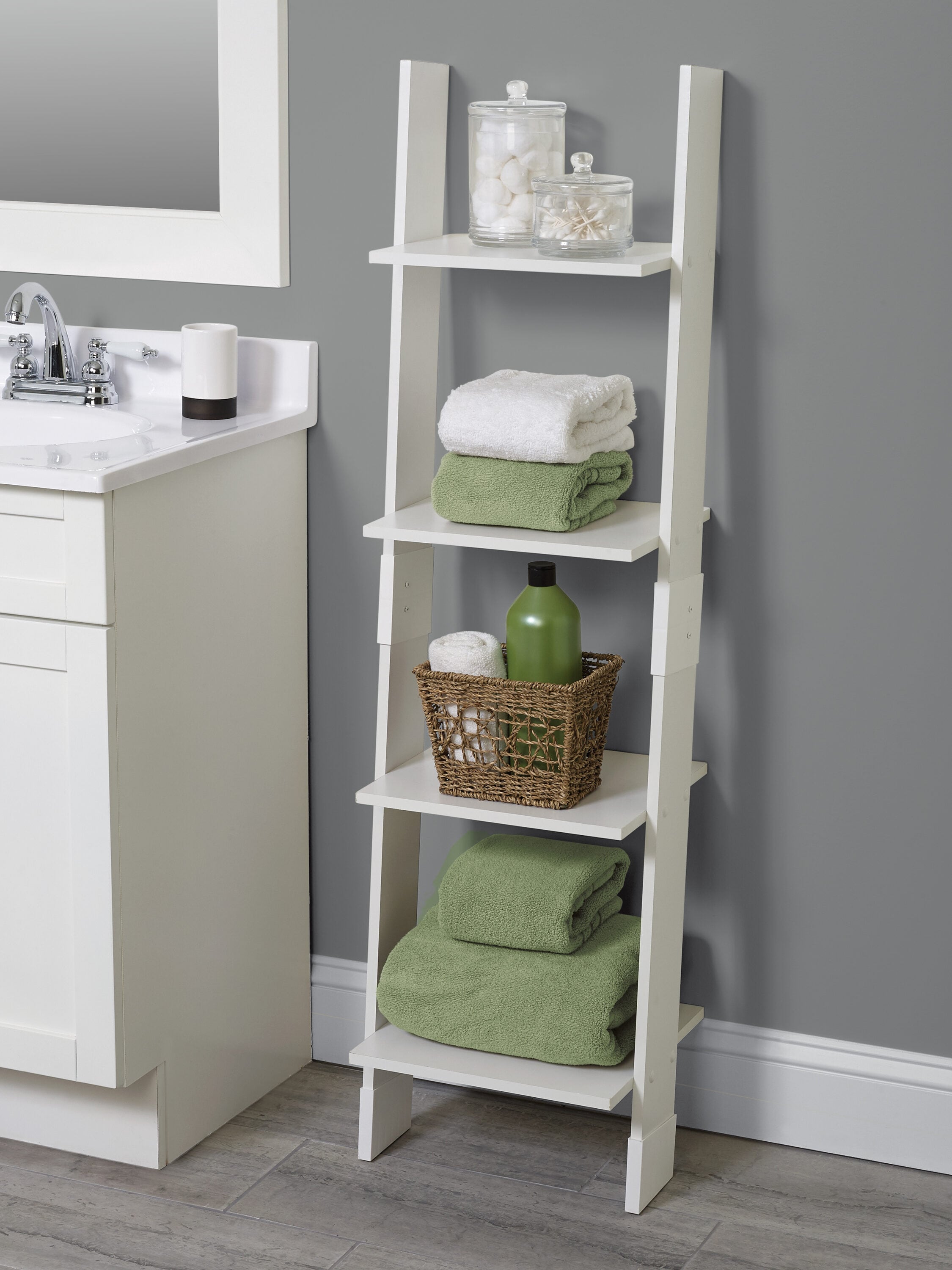 Zenna Home E9438W Bathroom-Shelves - View #2