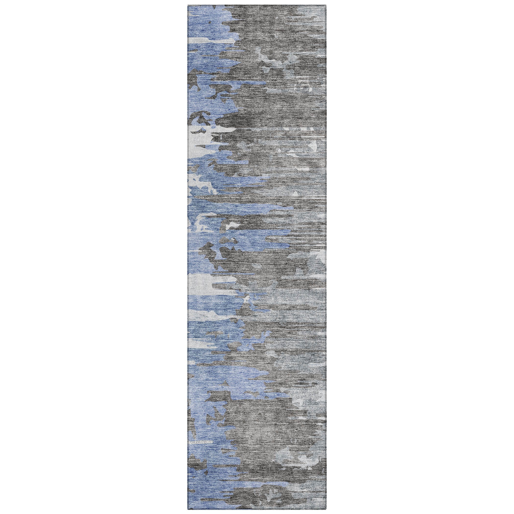 Addison Rugs ACN704BU2X8 Chantille ACN704BU 2 x 7 (ft) Polyester Blue Rectangular Indoor/Outdoor Geometric Machine washable Area rug