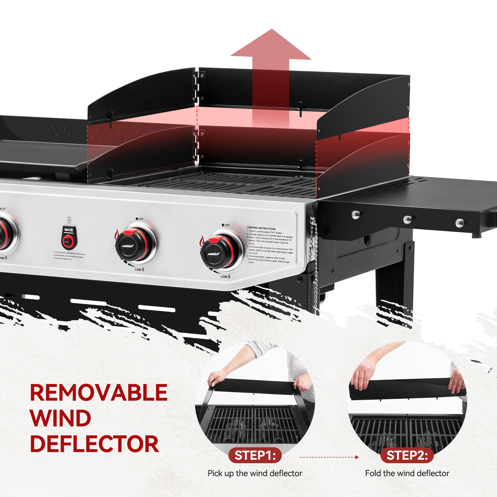Royal Gourmet GD405B Gas-Grill - View #7