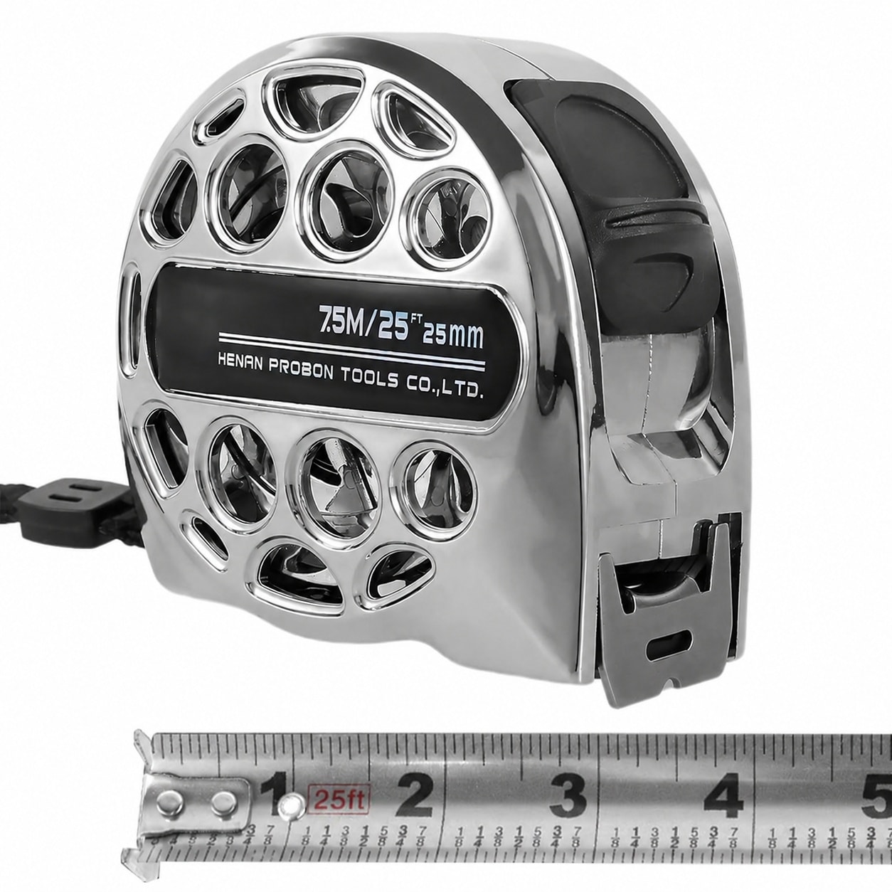 AKSCYZM  Stainless Steel Retractable Measuring Tape Double Sided Scale Waterproof Durable Tape Measure 25 FT for Household Industrial Woodworking