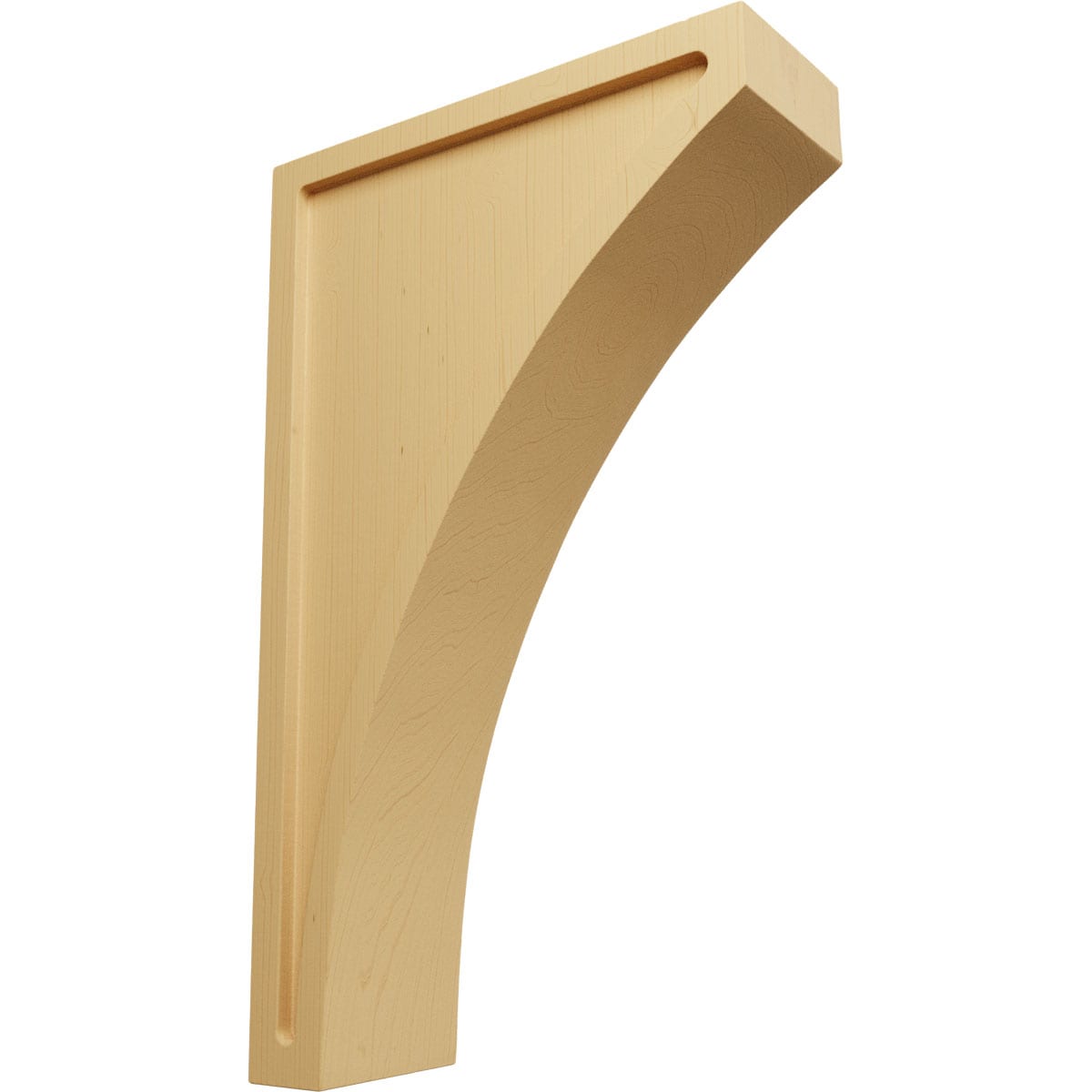 Ekena Millwork CORW03X08X14LWAL 3-in x 8.5-in x 14-in Unfinished Alder Wood Paintable/Stainable Corbel