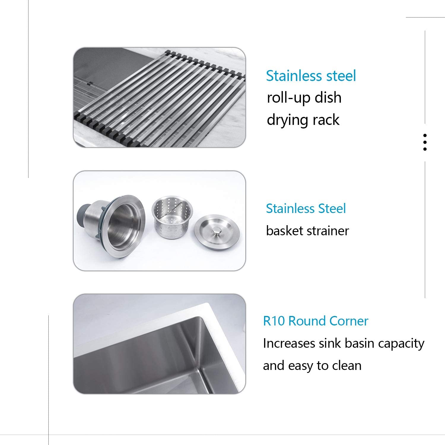 Lordear H-LAT3322R1 Kitchen-Sinks - View #7