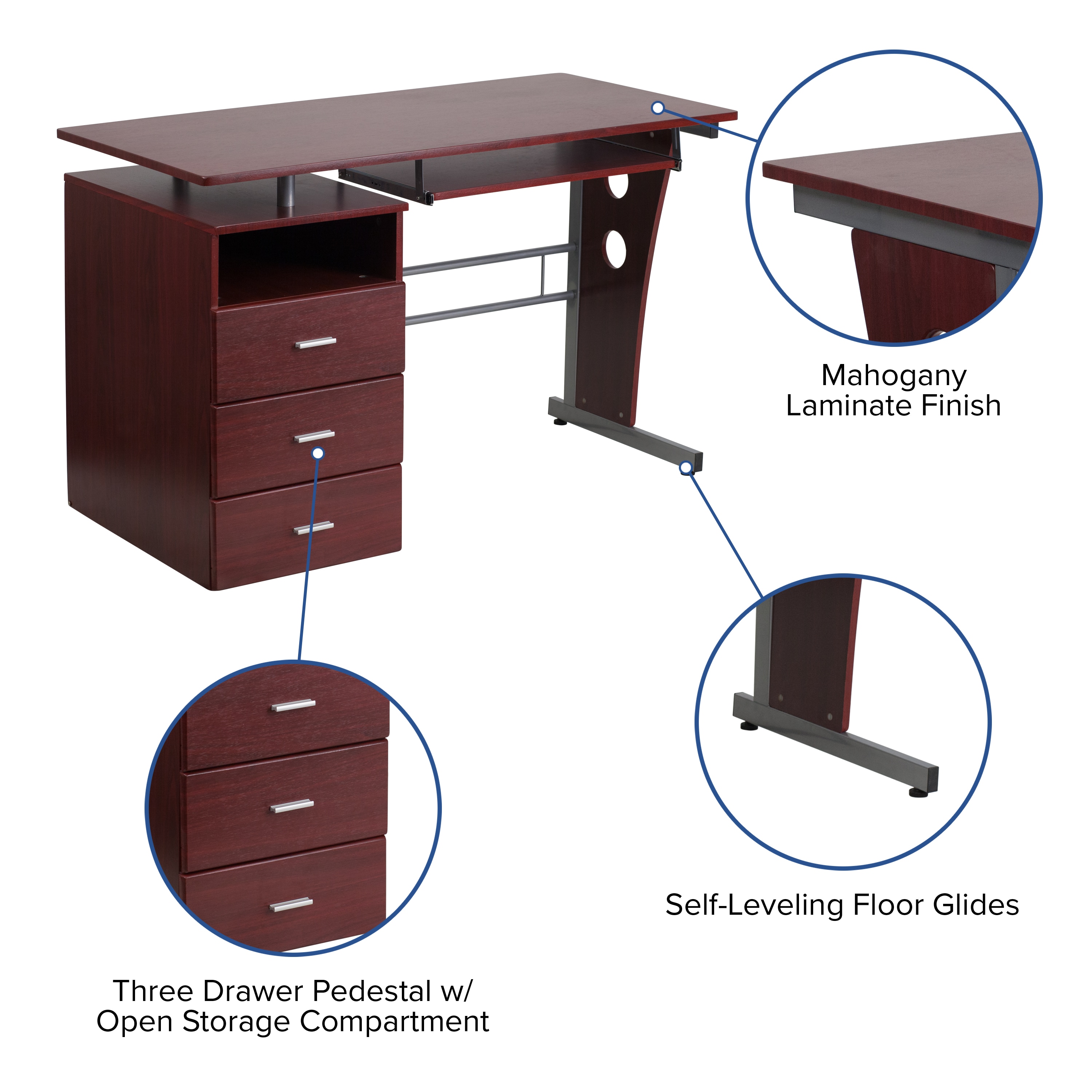 Flash Furniture 889142003489 desks - View #5