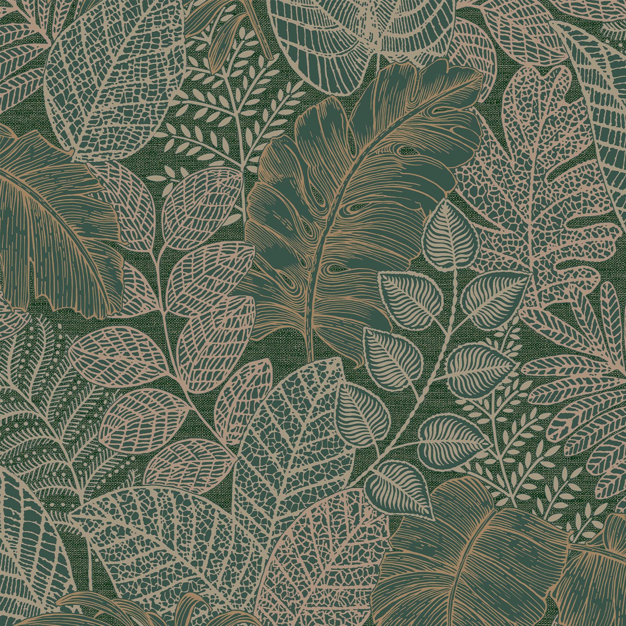 Superfresco Easy 12242394 8-in Green Non-woven Textured Floral 56-sq ft Unpasted Paste the wall Wallpaper Sample