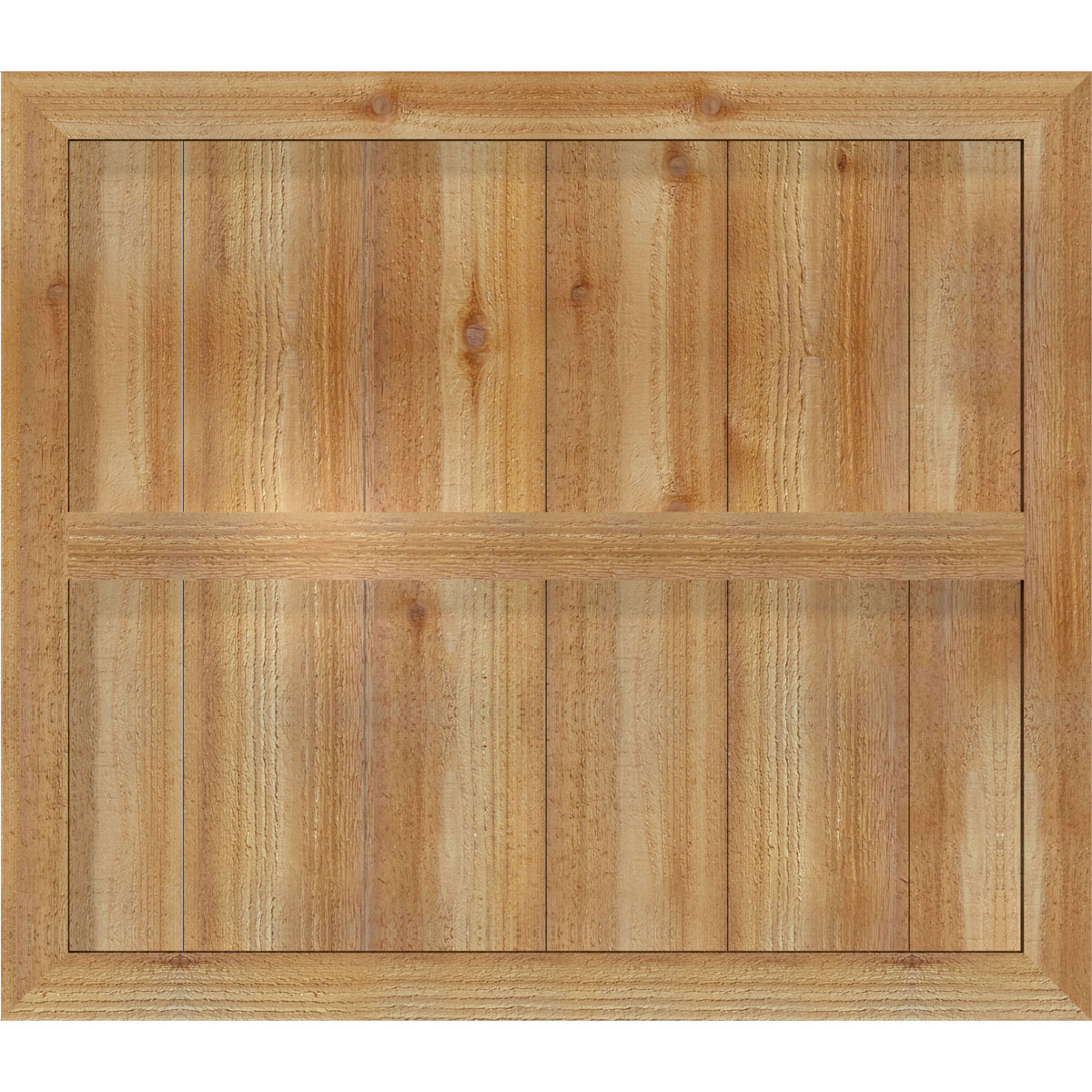Ekena Millwork RBF06S32X028RWR 32.25-in W x 28-in H Unfinished Paintable/Stainable Board and batten Framed Wood Exterior Shutters ( 2 -Pack )