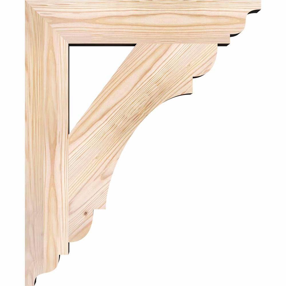 Ekena Millwork BKT04X20X24OLY01SDF Exterior-Brackets-Braces - View #3