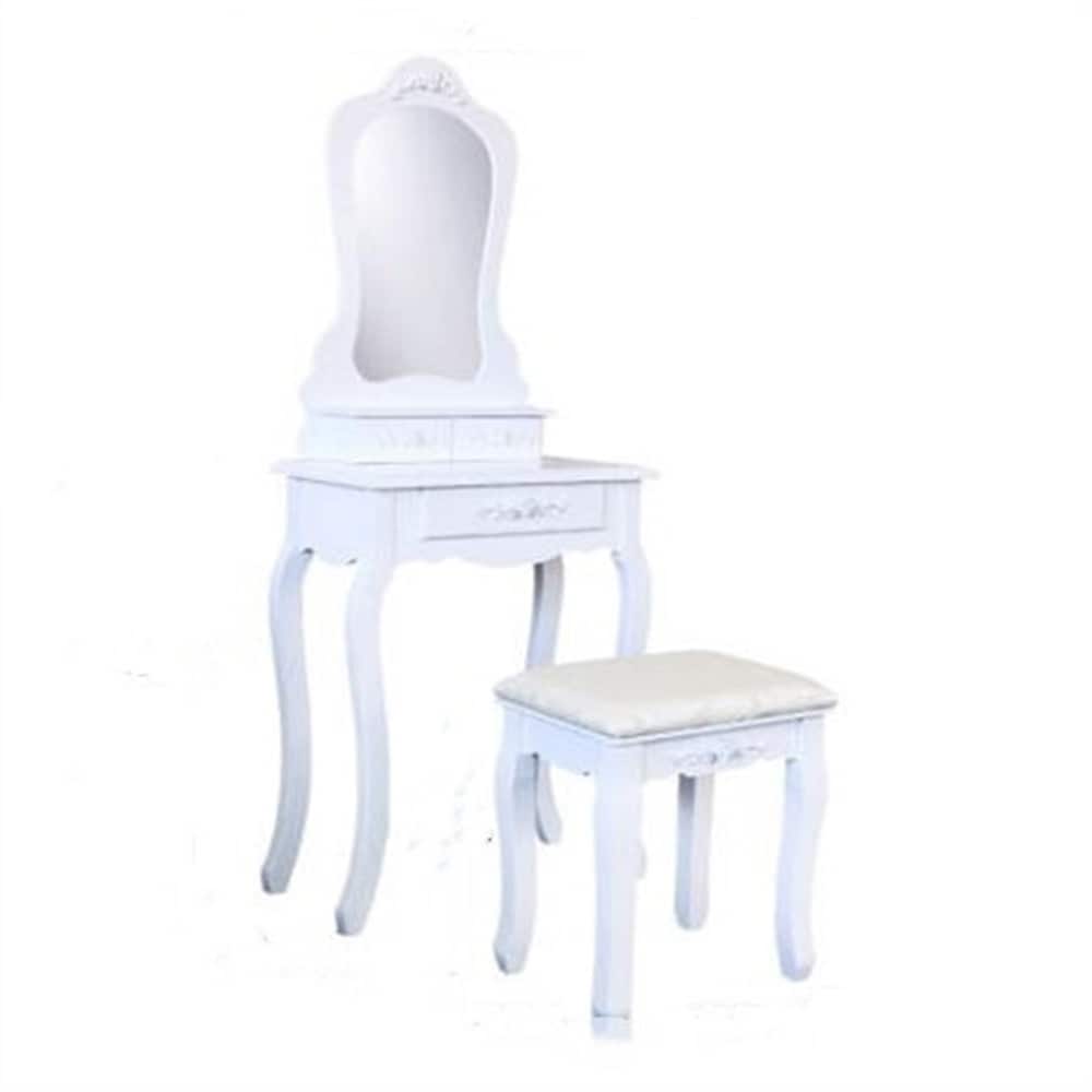 Winado 951236182025 19.69-in White Makeup Vanity