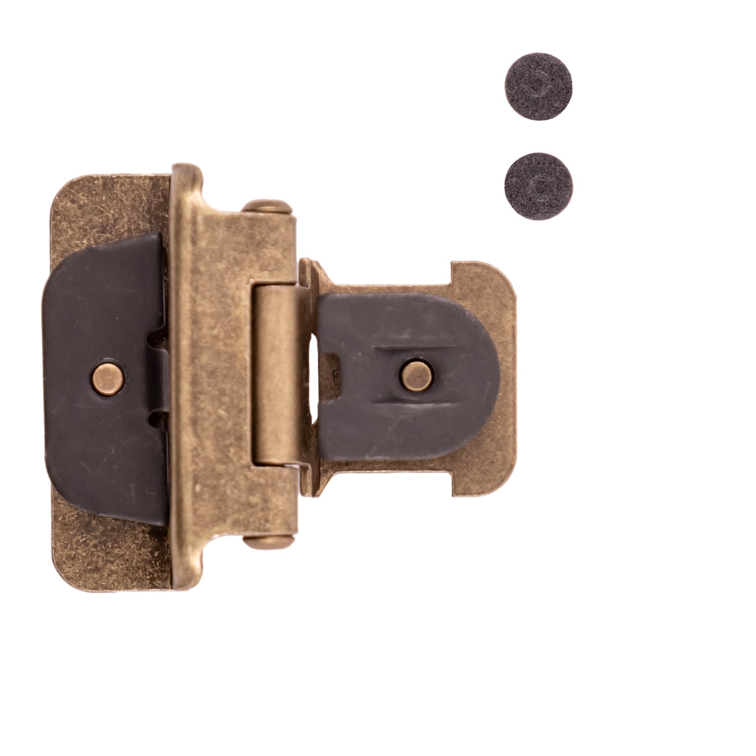 Antique Brass Double Demountable Cabinet Hinge