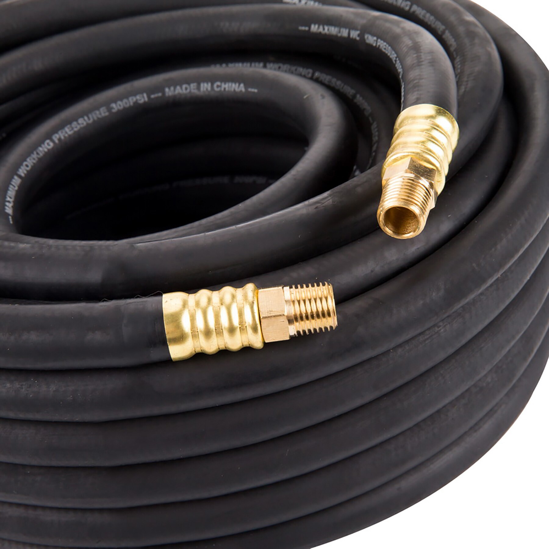 Craftsman 3 8 in 50 ft rubber air hose in the air compressor hoses