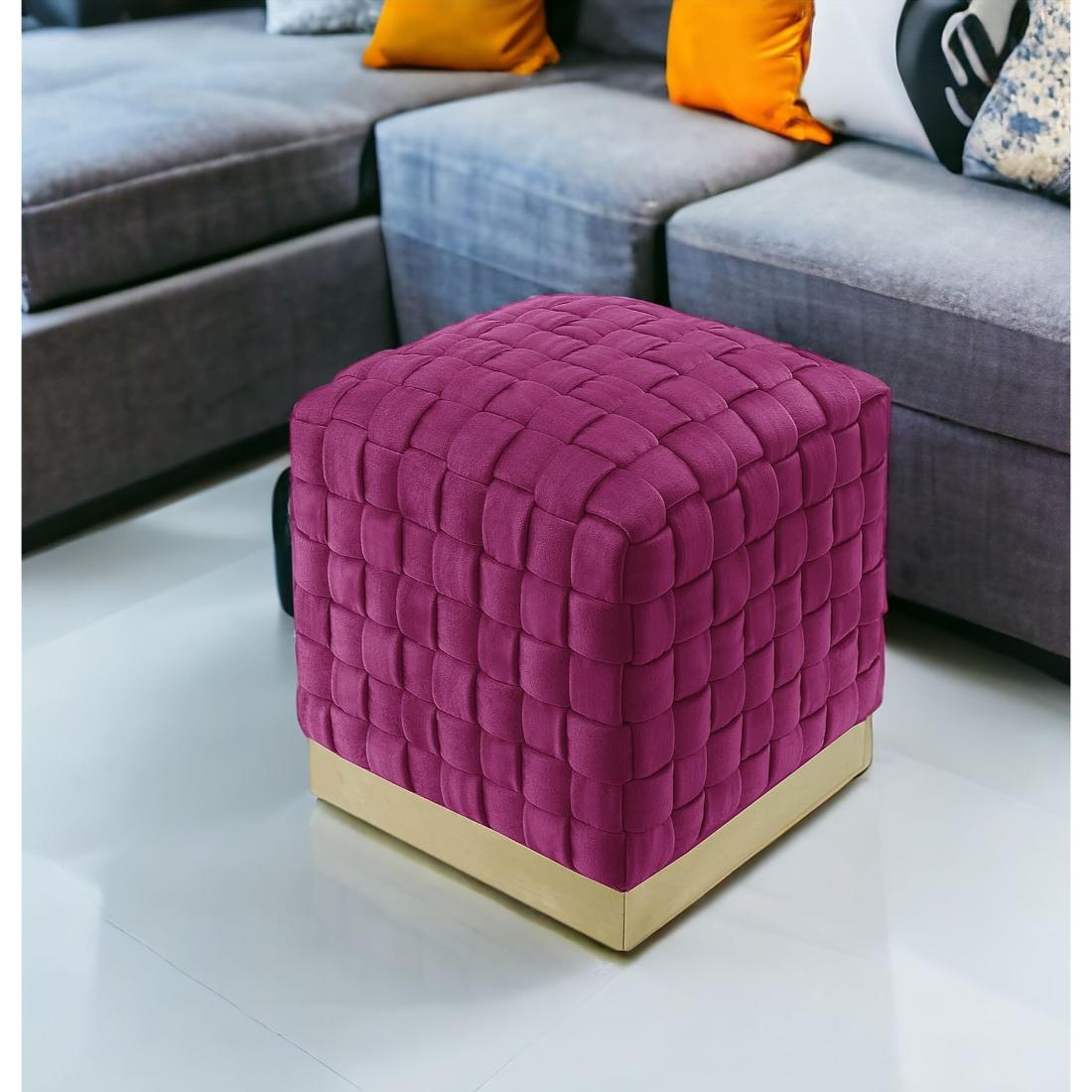 HomeRoots 4000487736 Indoor-Ottomans - View #3