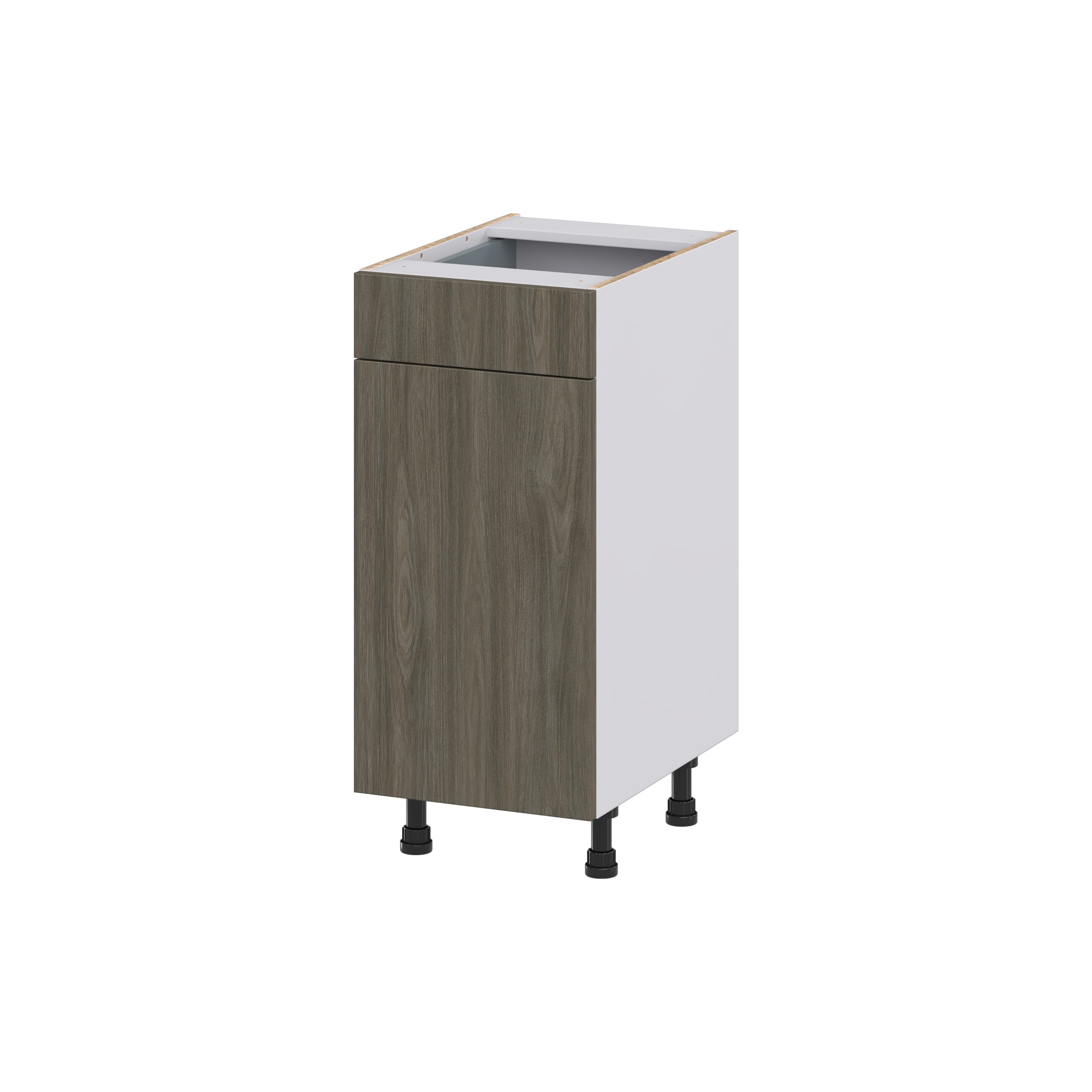 Hugo&Borg DSV15(L/R)-SA Savane 15-in W x 34.5-in H x 21-in D Textmel Base Fully assembled Cabinet (Flat Panel Slab)