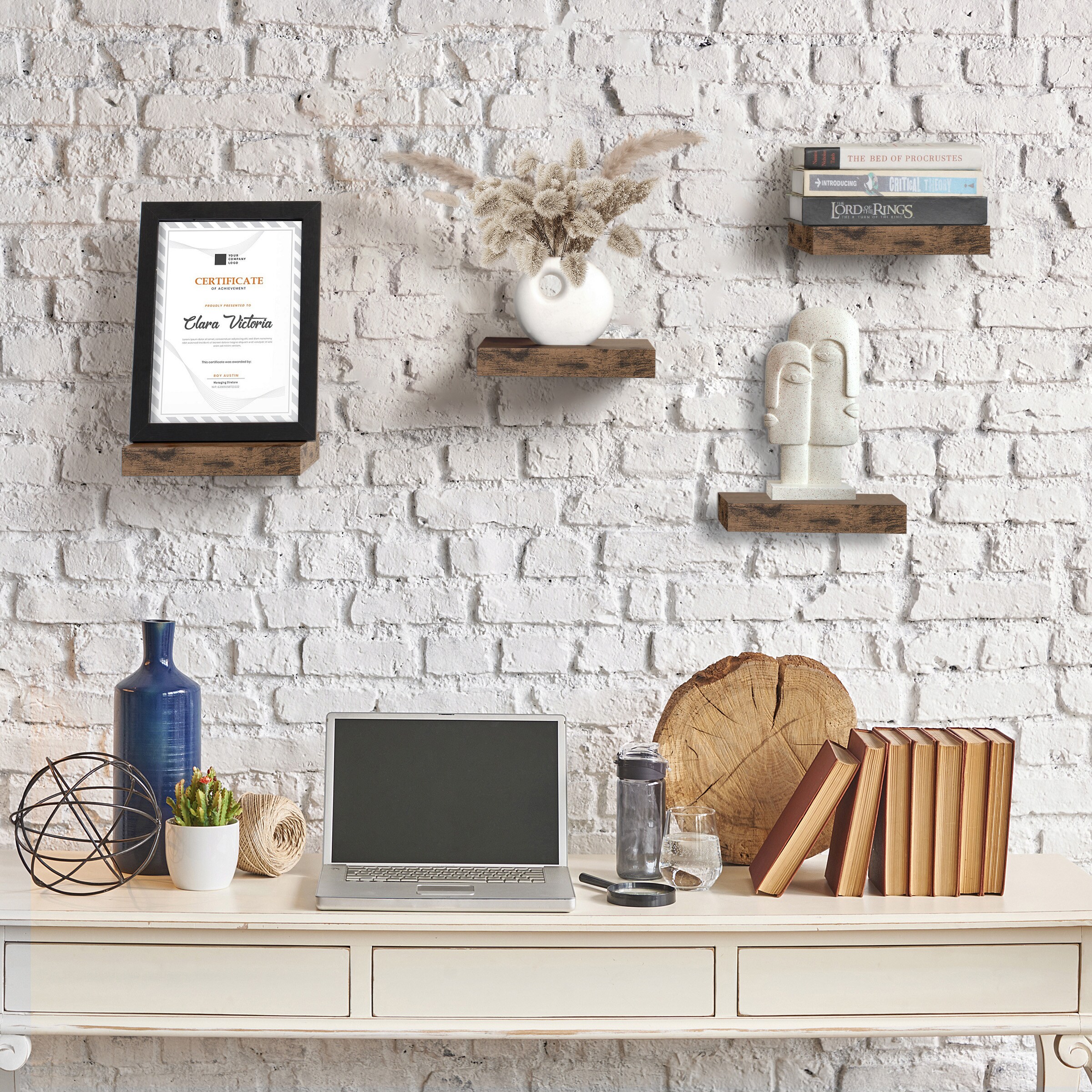 SORBUS WD-TIL-MGW Wall-Mounted-Shelving - View #7