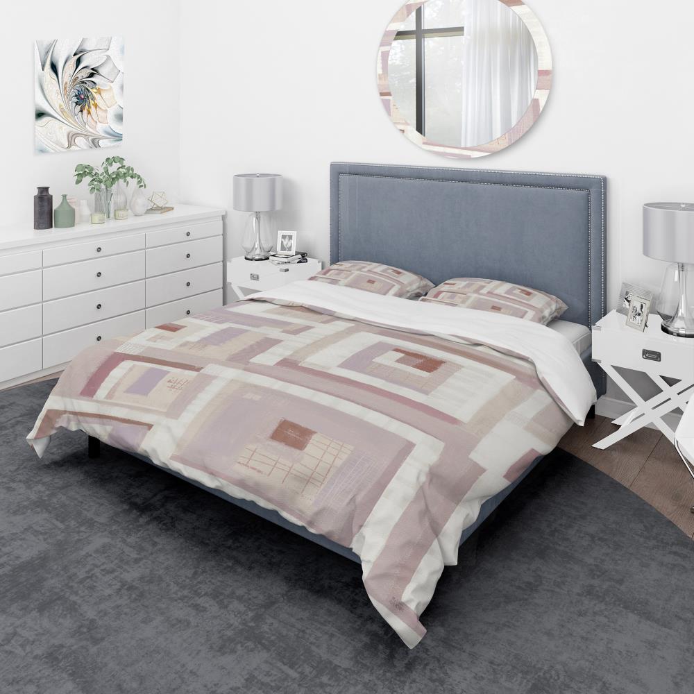Designart BED30771-T 3 -Piece Beige Twin Duvet cover Set