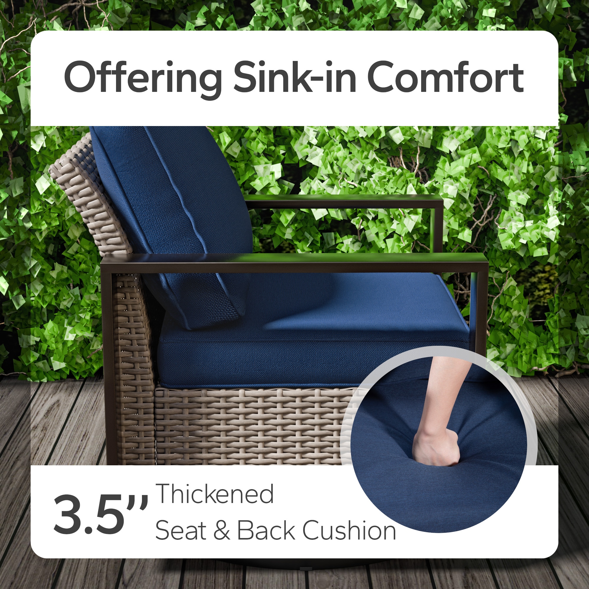 Gardenbee HGL-M28B-DKB Patio-Chairs - View #4