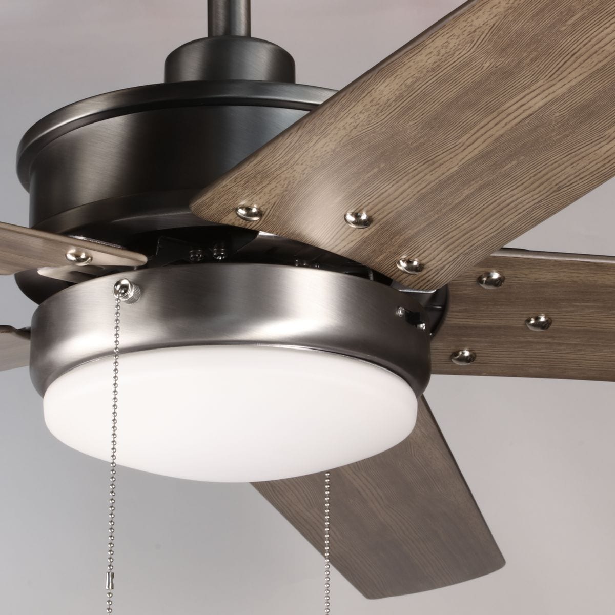 Whirl 60" Antique Nickel Ceiling Fan with LED Light and Remote