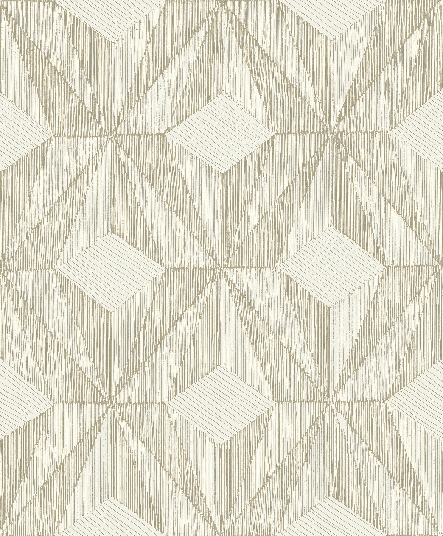A-Street Prints 2908-87104 Alchemy 57.8-Sq. Feet Gold Non-woven Geometric Unpasted Wallpaper