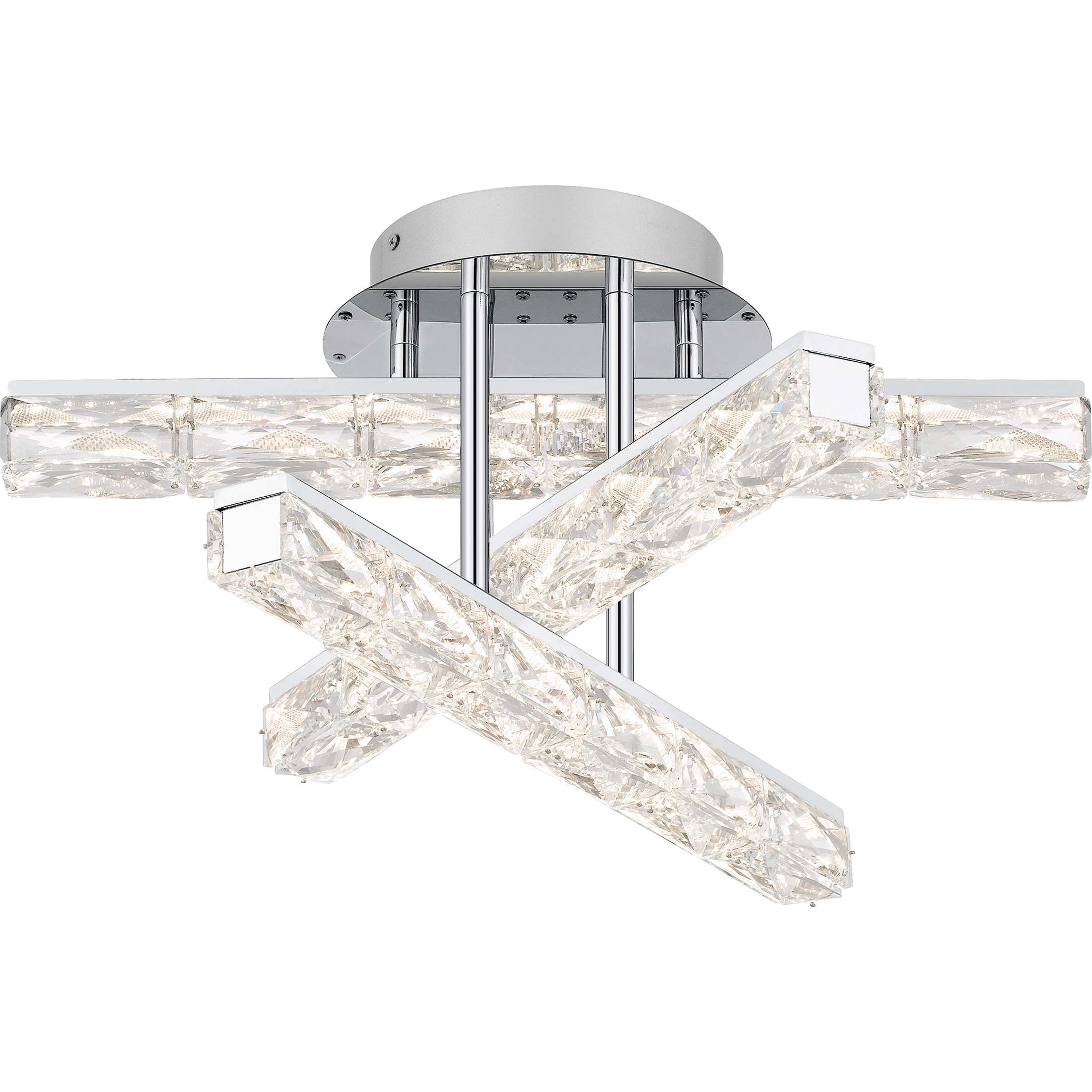 Quoizel PCCME1718C Comet 1-Light Polished Chrome LED Semi mount light