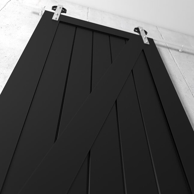 Urban Woodcraft 40-in x 83-in Painted Espresso Z-frame Prefinished Pine MDF Single Barn Door (Hardware Included) Urban Woodcraft 40-in x 83-in Painted Espresso Z-frame Prefinished Pine MDF Single Barn Door (Hardware Included)