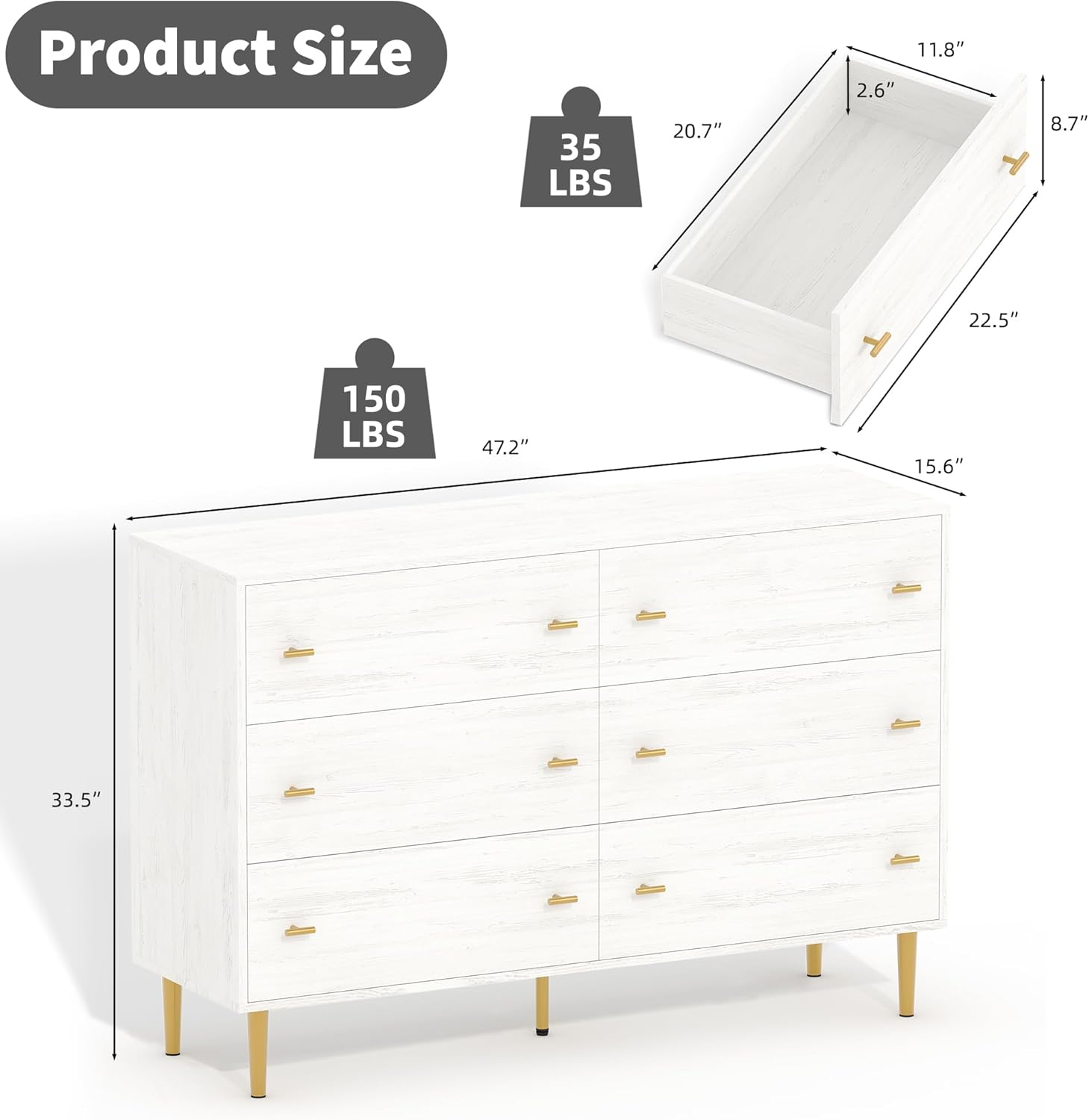 Qeetex GG-W546F003 dressers - View #2