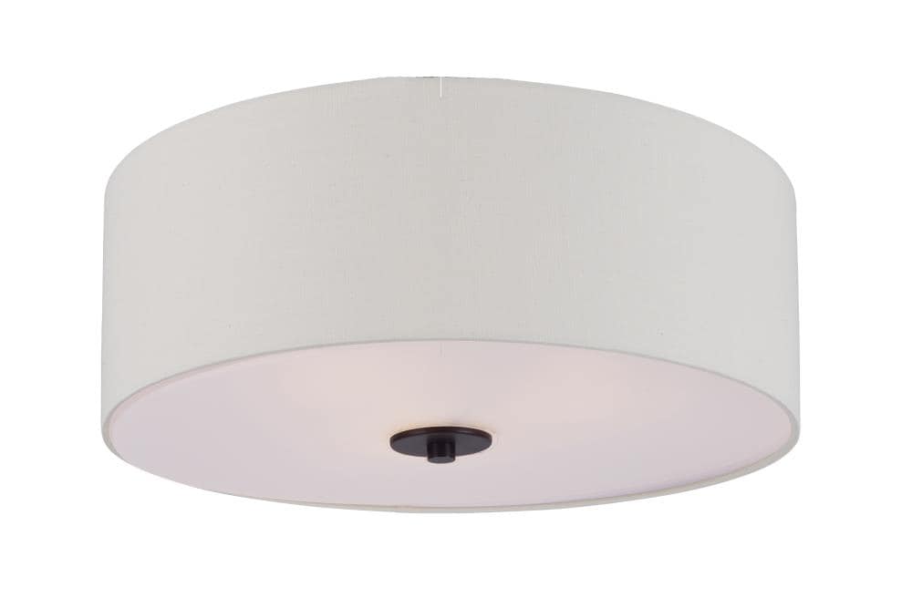 Maxim Lighting 10010OMOI Bongo 3 -Light 18-in Oil-rubbed Bronze Flush Mount Light