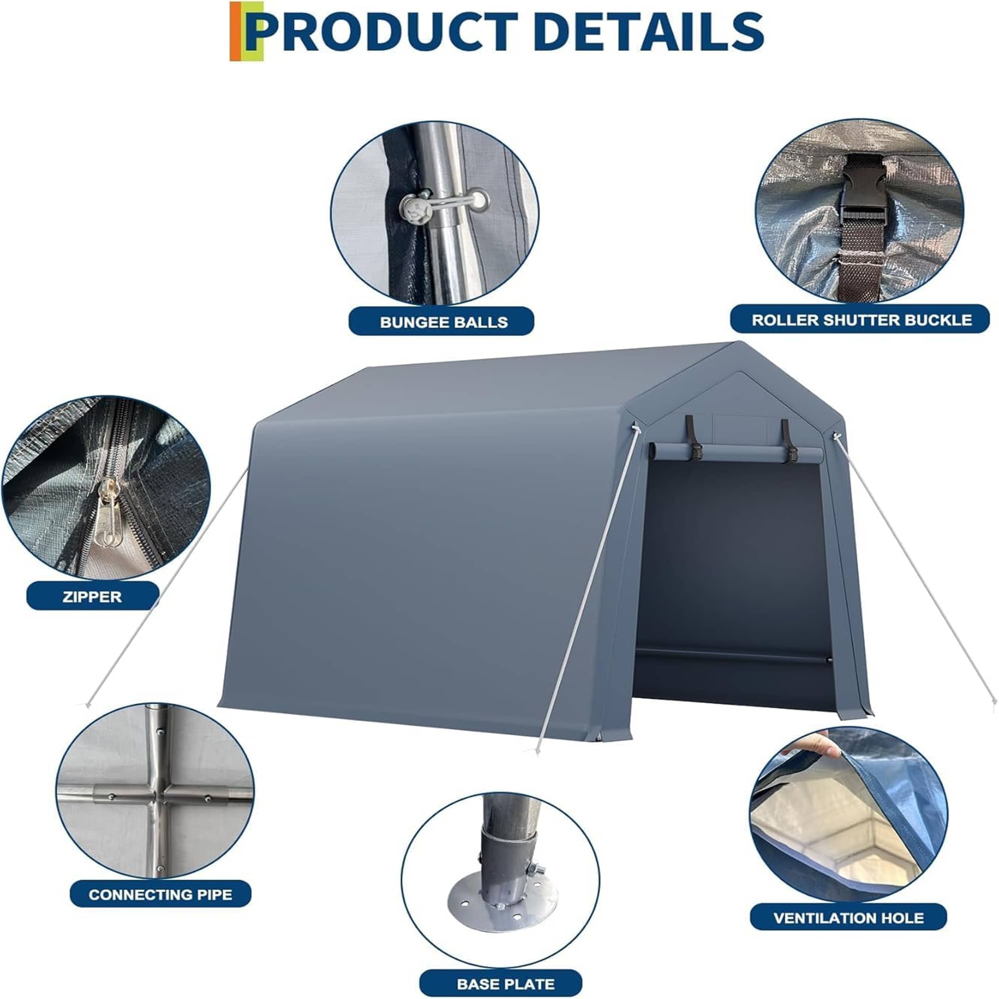 Qeetex LSHQQPPG-338CVHCJ Carport-Covers - View #3