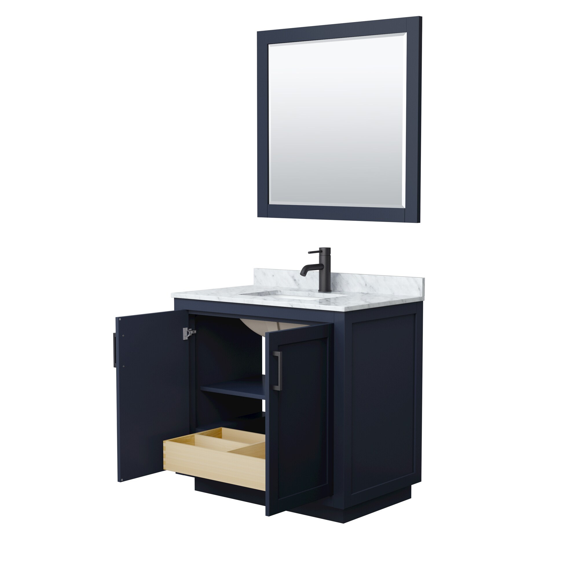 Wyndham Collection WCF292936SBBCMUNSM34 Bath-Vanity-Combo - View #3