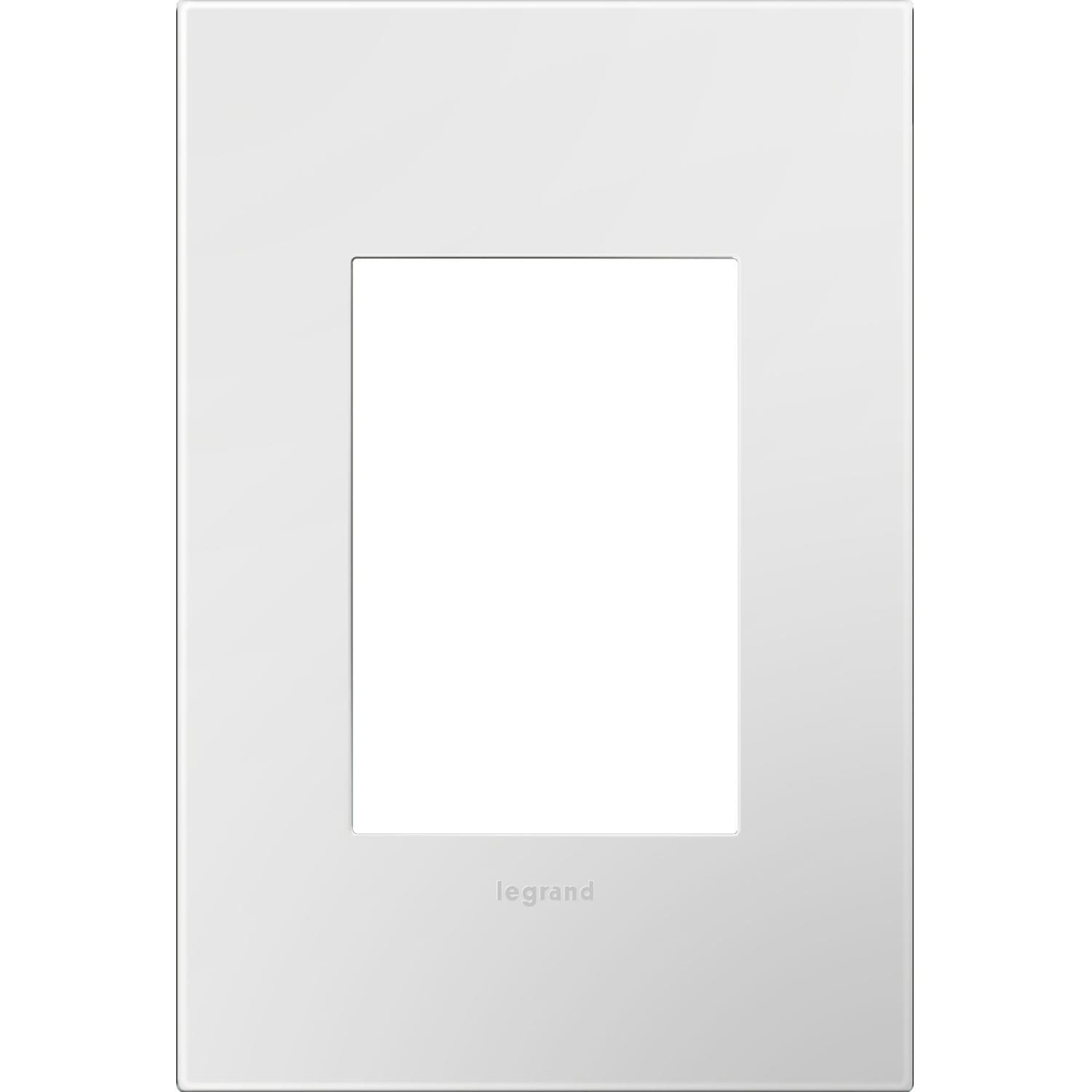 Legrand Adorne 1-Gang Specialty Size Gloss White On White Plastic ...