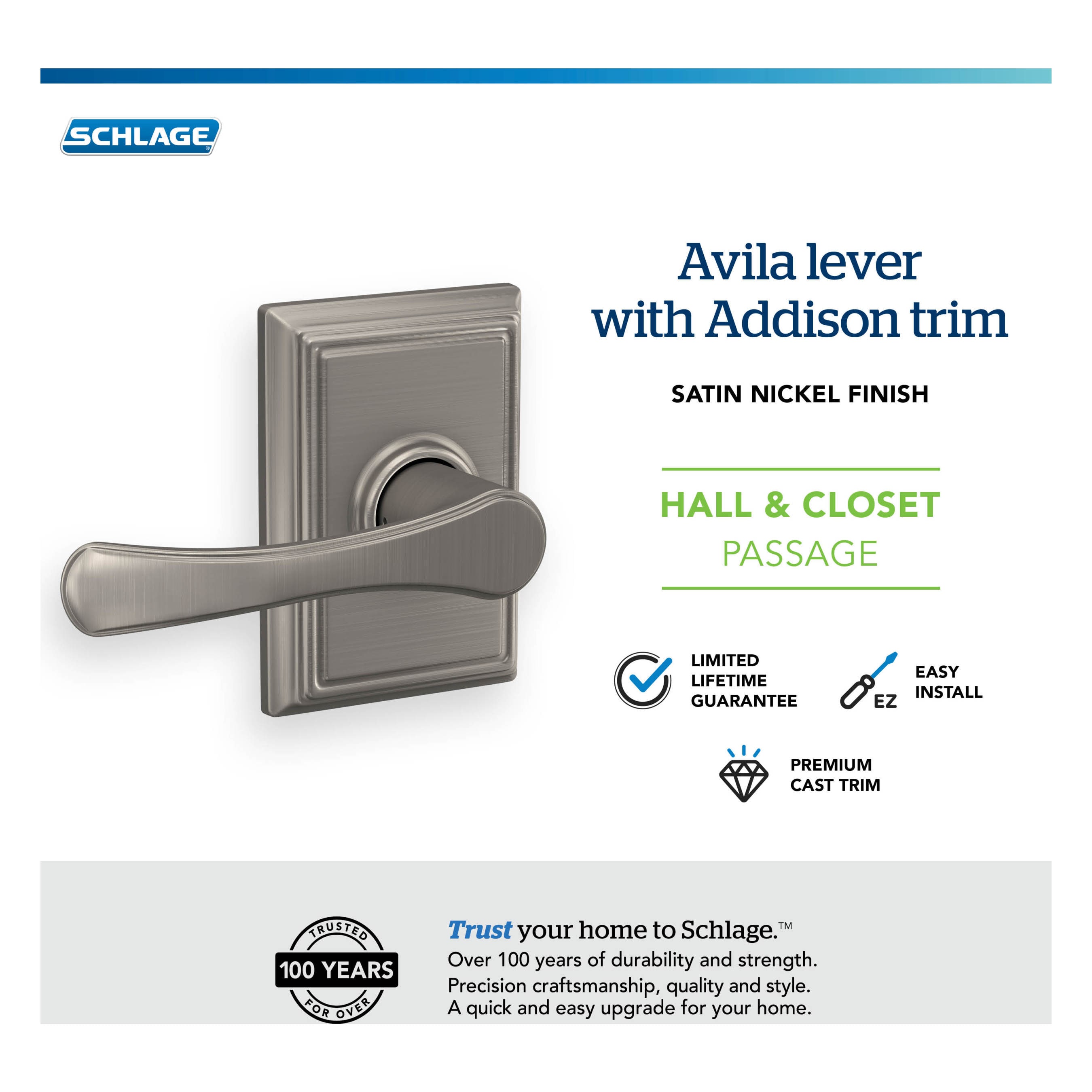 Schlage F10 VLA 619 ADD Door-Handles - View #5