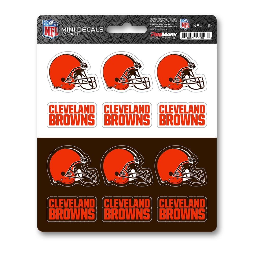 Cleveland Browns Double Up Die-Cut Stickers 
