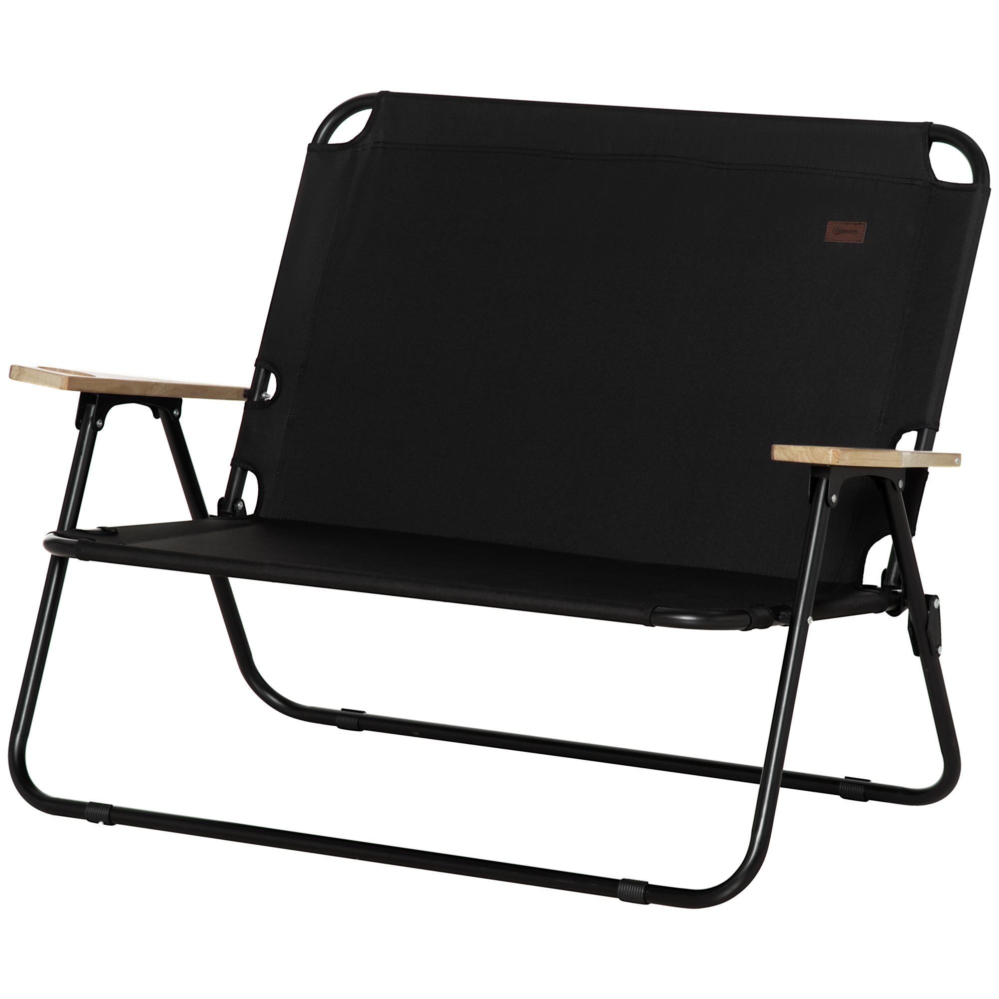 Mondawe MO-P2AC2457XGN1 Polyester Black Folding Camping chair Carrying Strap/Handle Included