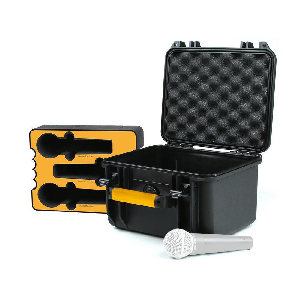  TCNCD389553 HPRC Cases HPRC-MCF6-225001 Hard Case with Custom Cut Foam for 6 Universal Microphones- Waterproof