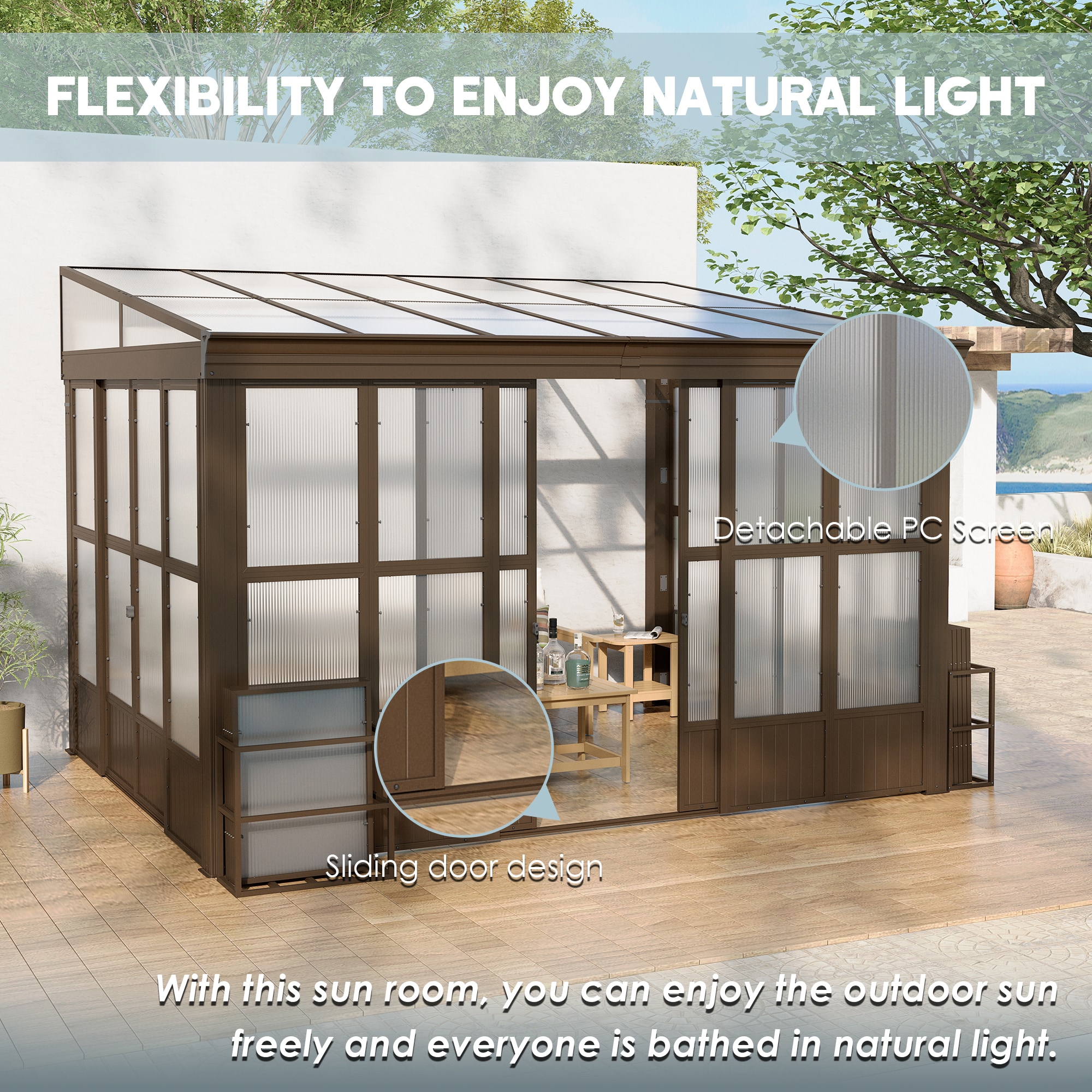 Clihome CL-LGFP1647 Wood-Resin-Gazebos - View #8