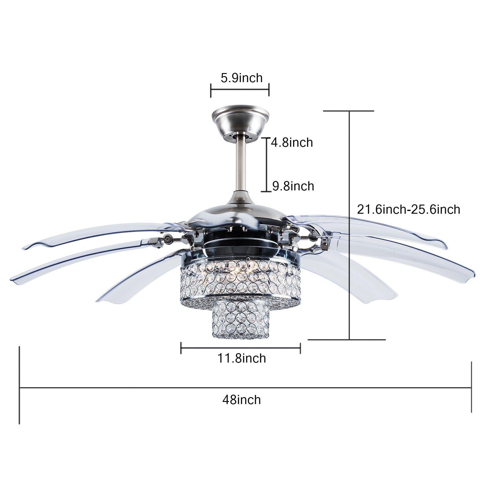 Oukaning HG-HCXLST-4863-US Ceiling-Fans - View #4