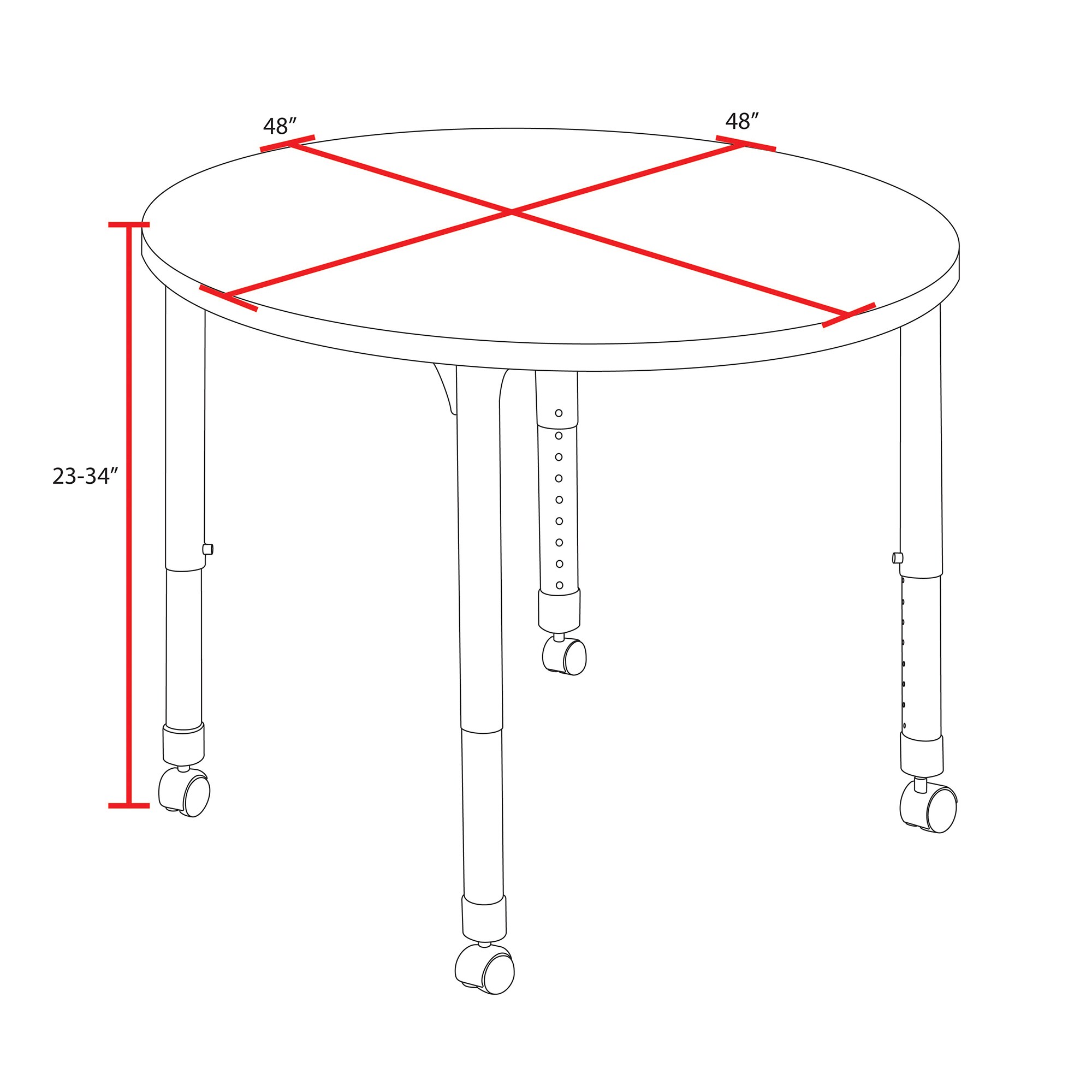Regency TTRD48CHPL Wood-Table-Tops - View #3