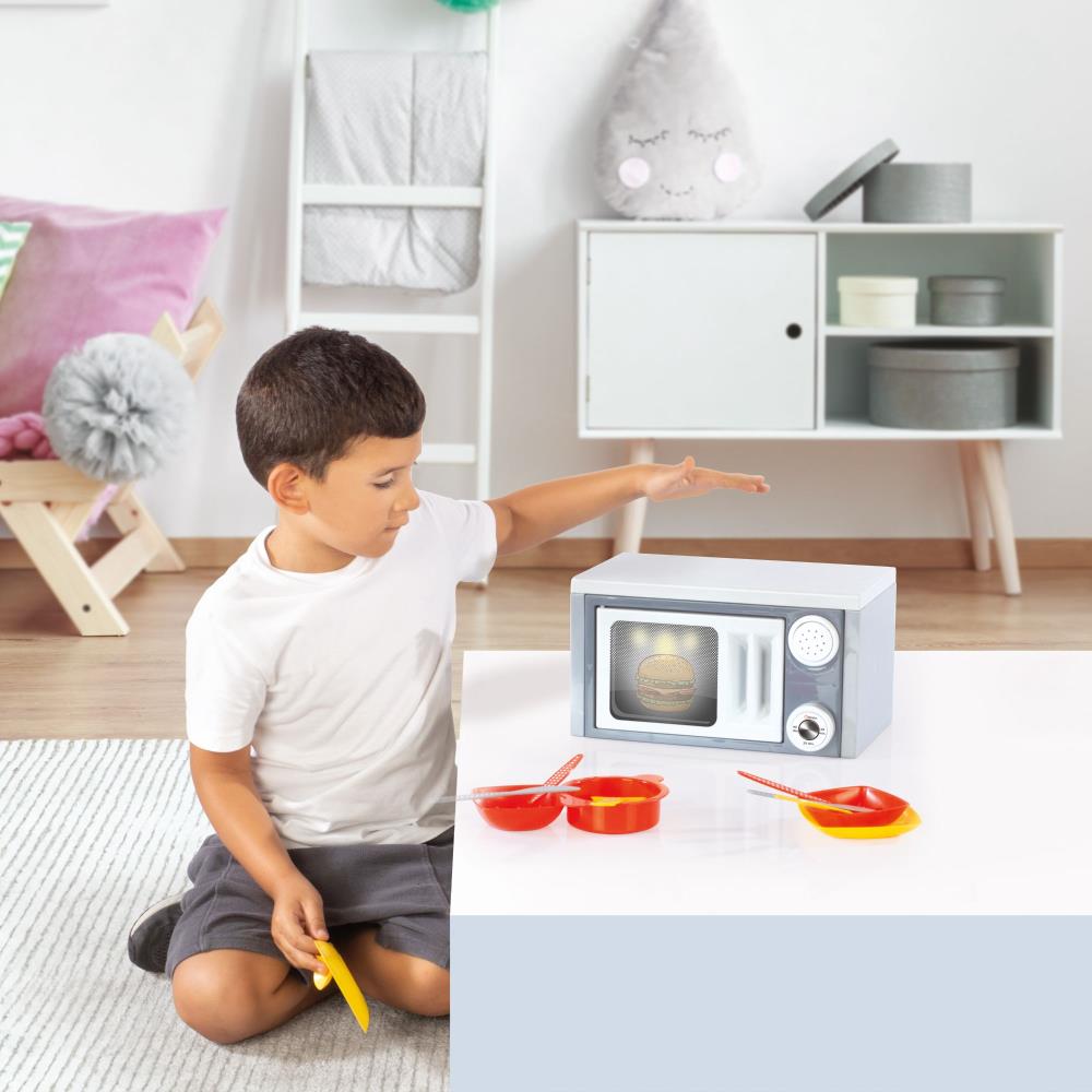 Dolu Toys Contemporary Toy Microwave Set with Sound Effects - Play Kitchen  Accessories Included in the Kids Play Toys department at