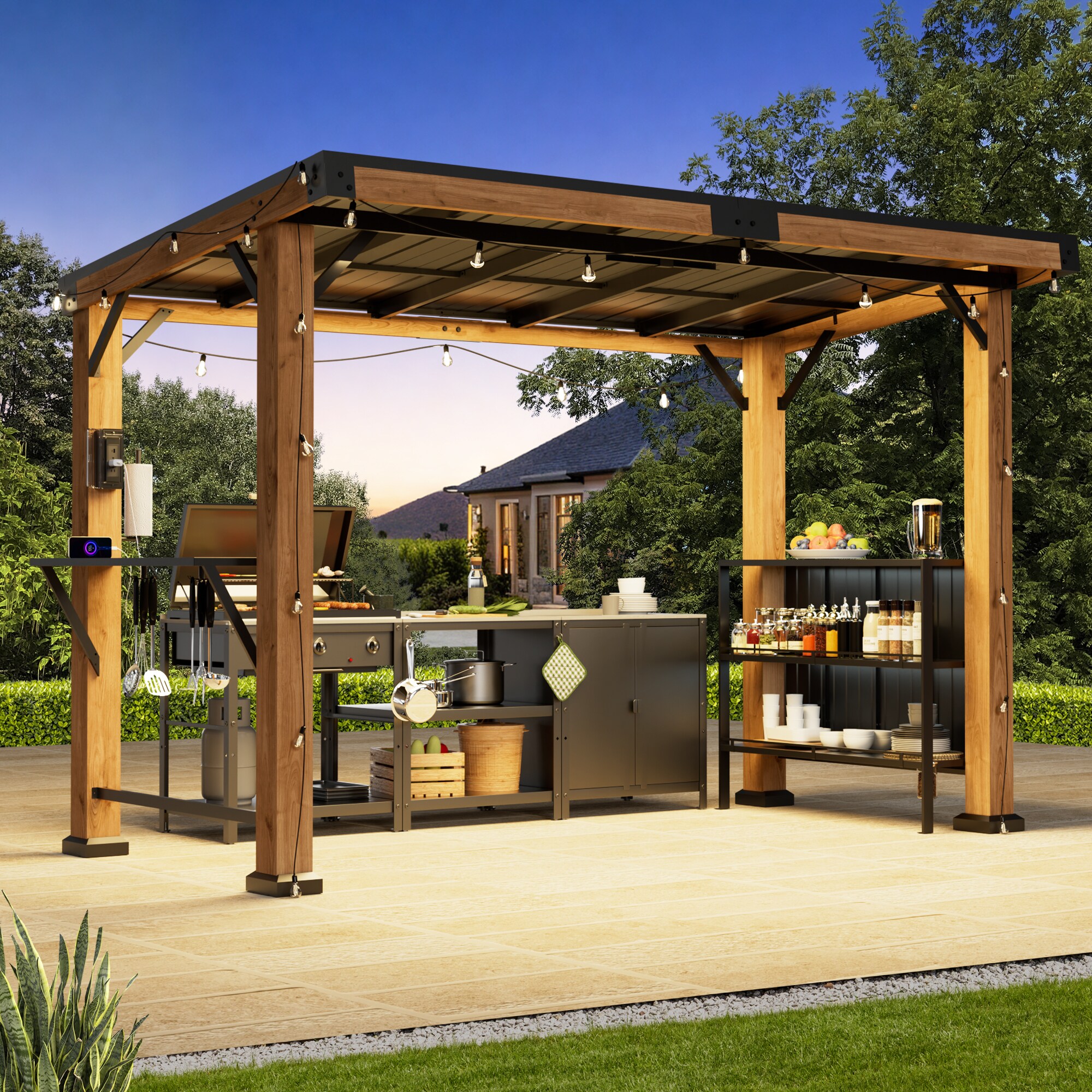 ELEVATE OUTDOORS IG10600150 Wood-Resin-Gazebos - View #2