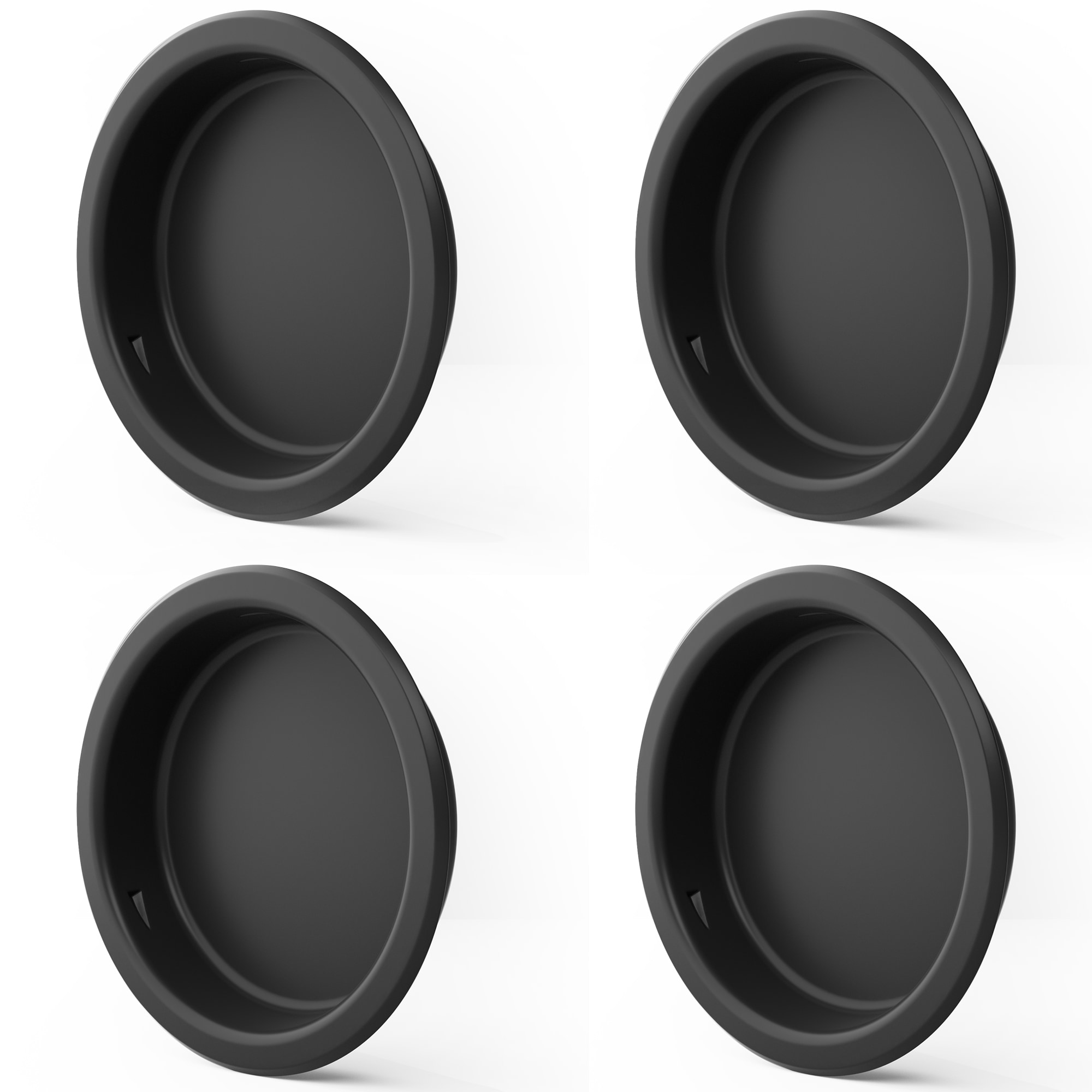 WINSOON GCM6024 Matte Matte Black Indoor Double Barn door handle