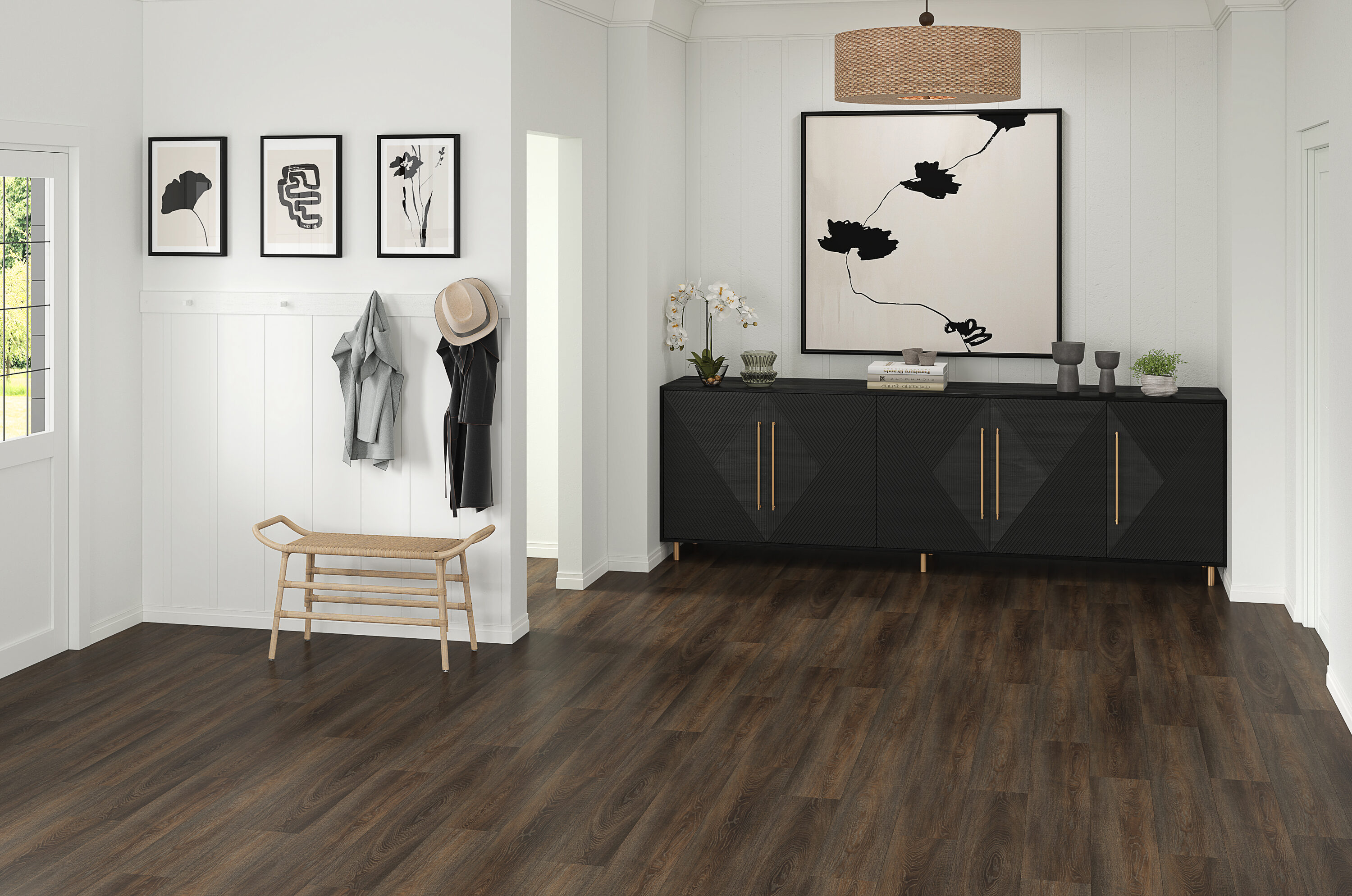 STAINMASTER Truffle 12-mil x 7-in W x 48-in L Waterproof Interlocking  Luxury Vinyl Plank Flooring in the Vinyl Plank department at