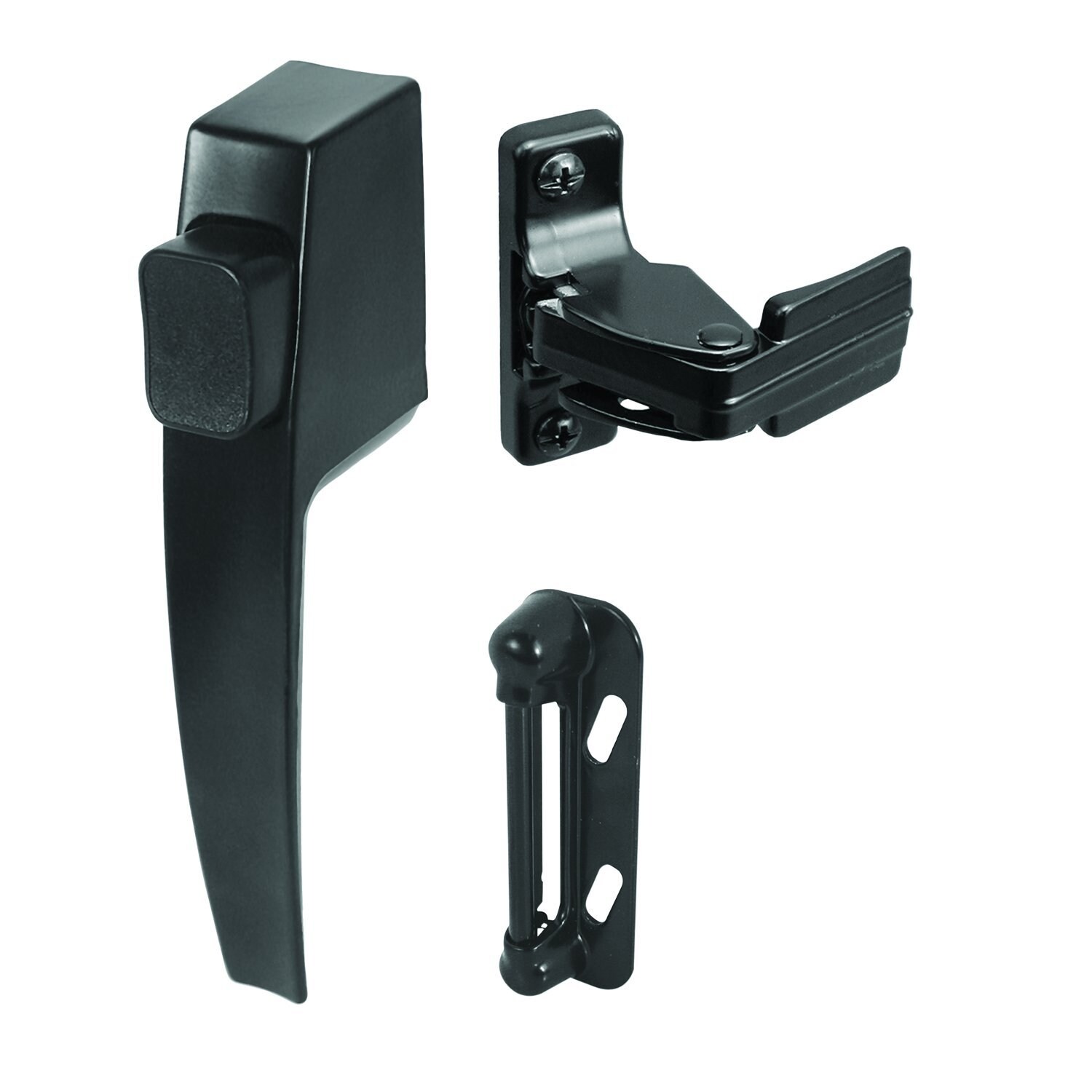  632160 Black Lockable Screen/Storm door Replacement Push-button handle